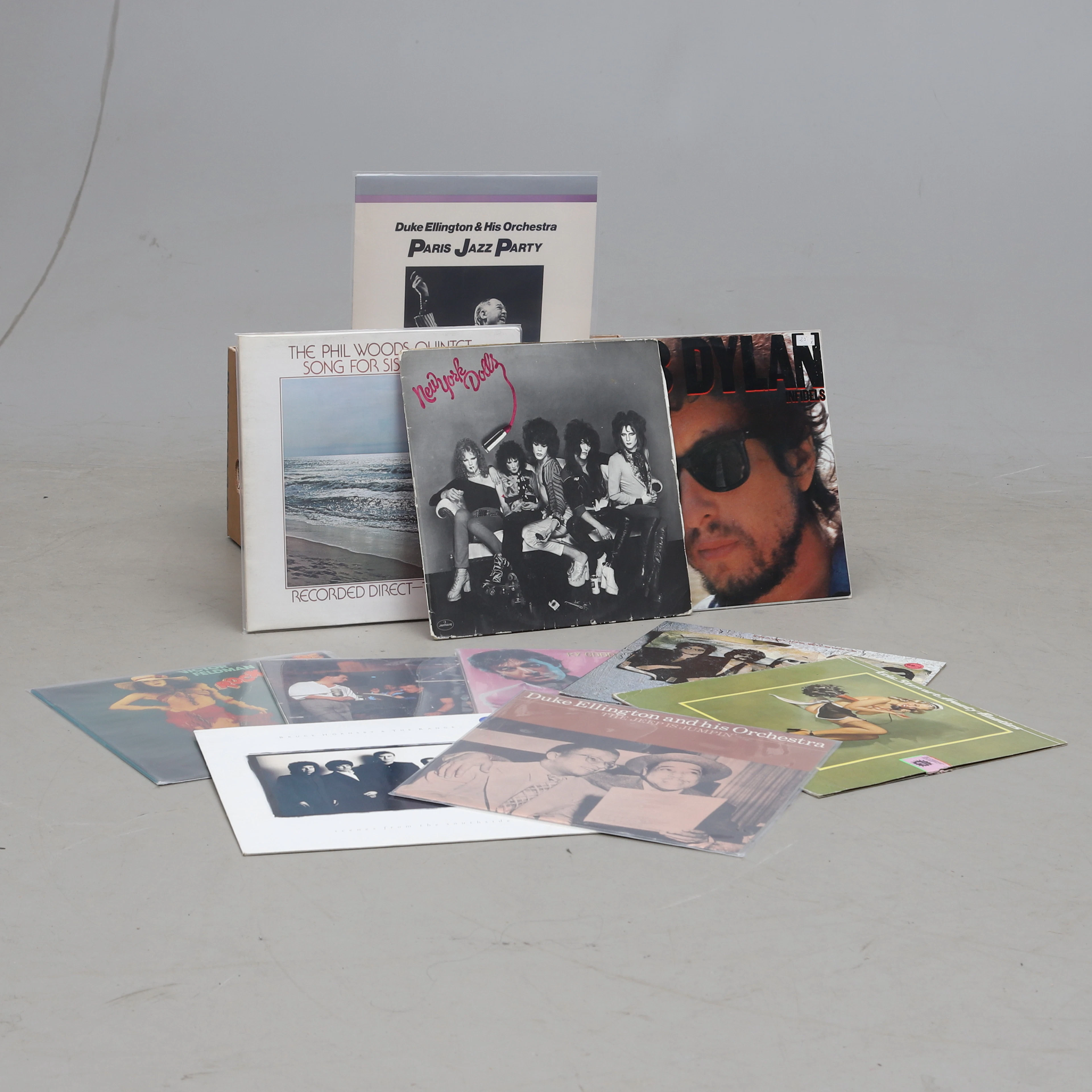 VINYLSKIVOR, LP parti, blandade artister, bla Bob Dylan, Nazareth