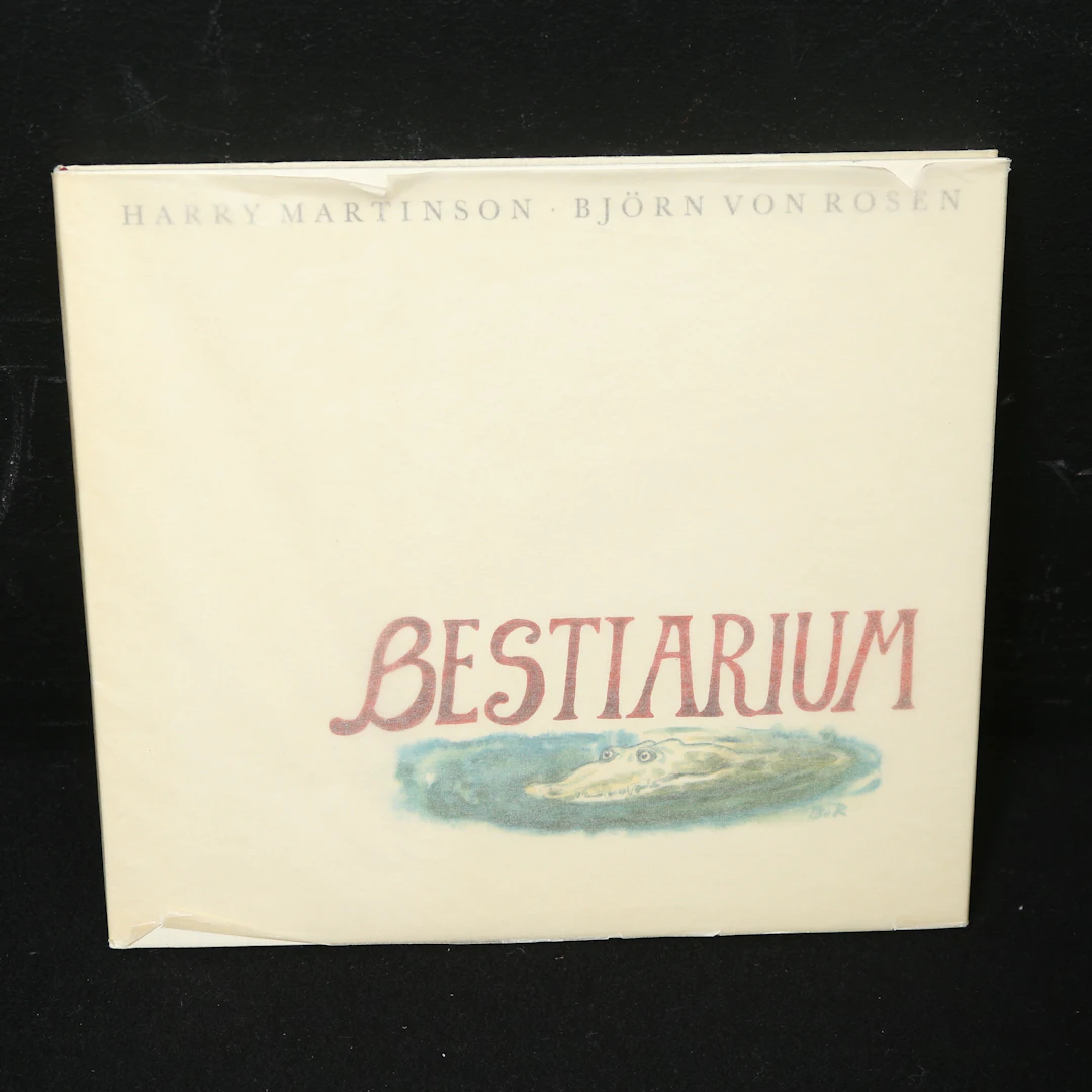 HARRY MARTINSONS OCH BJÖRN VON ROSENS ILLUSTRERADE BESTIARIUM 1964.