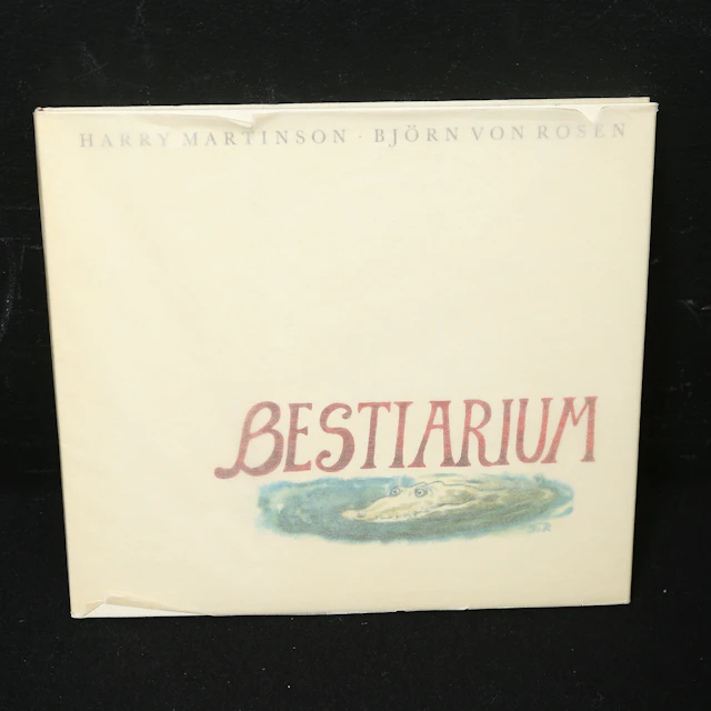 HARRY MARTINSONS OCH BJÖRN VON ROSENS ILLUSTRERADE BESTIARIUM 1964.