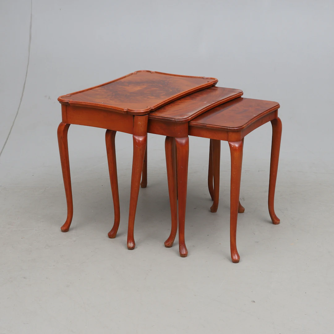 SATSBORD, 3 delar, mahogny, Bodafors, 1900-talets mitt.