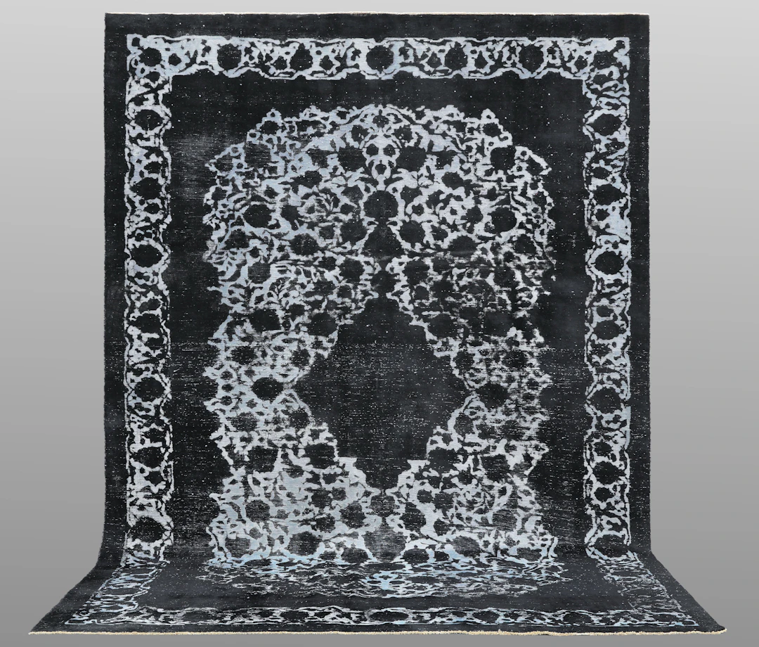 ORIENTMATTA. Vintage, reliefklippt, 373 x 240 cm.