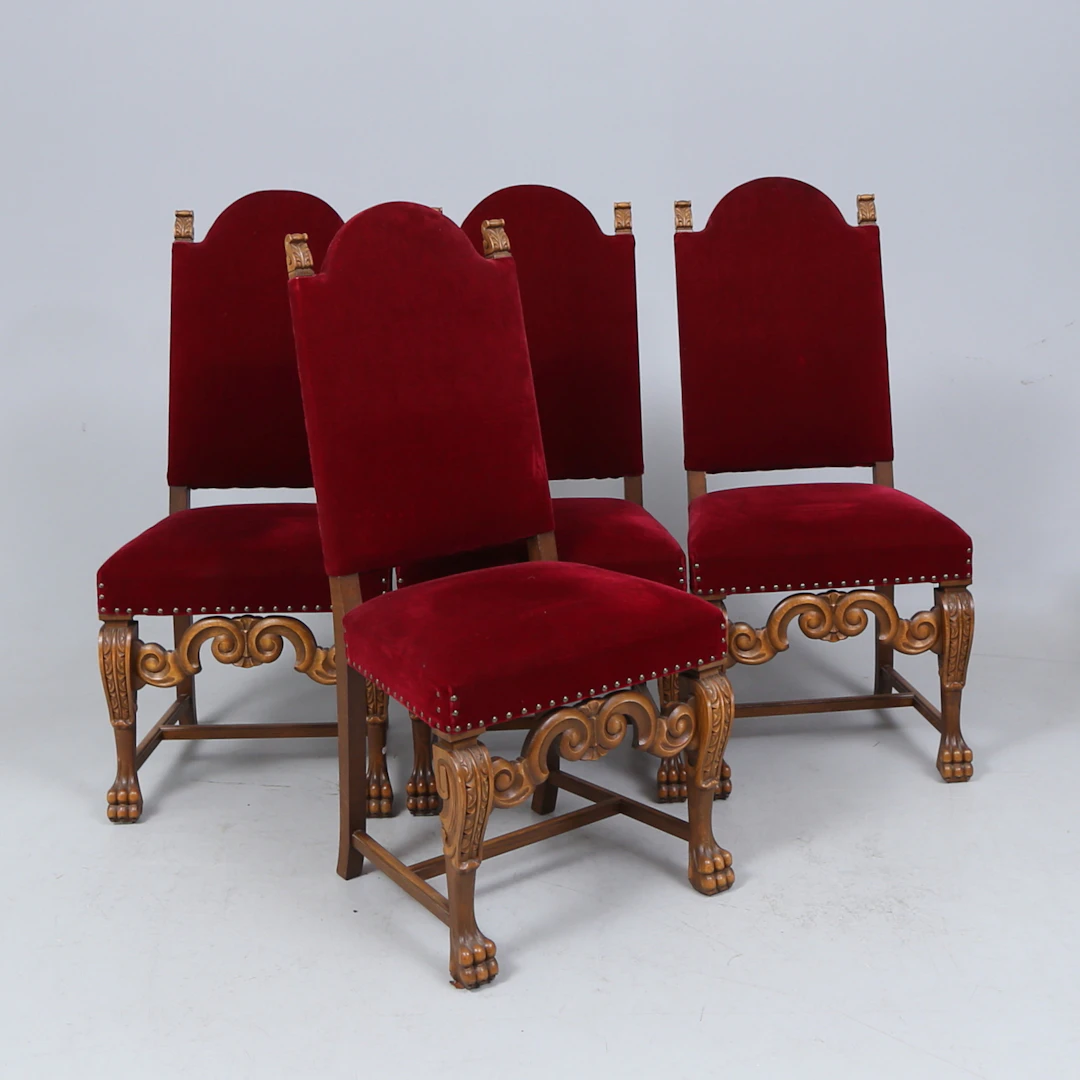 STOLAR, 4 st, barockstil, 1900-tal.