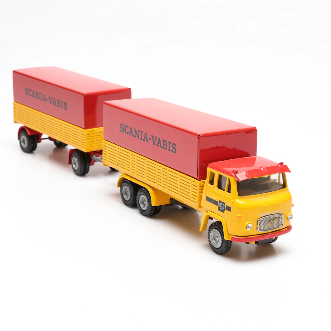 TEKNO, lastbil med släp. Scania-Vabis Holland.