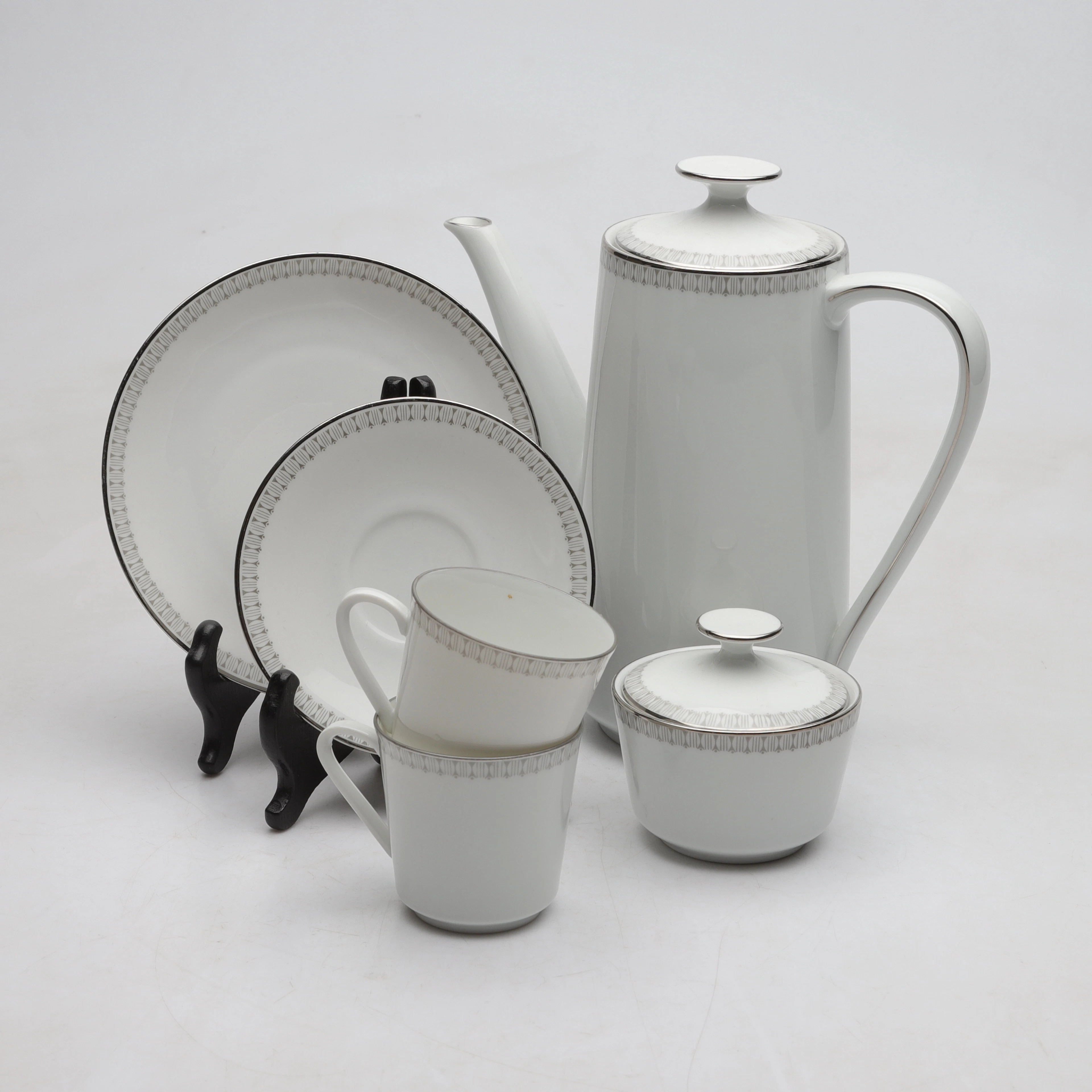KAFFESERVIS, ca 32 delar, Porslin, Porzellanfabrik Oscar Schaller