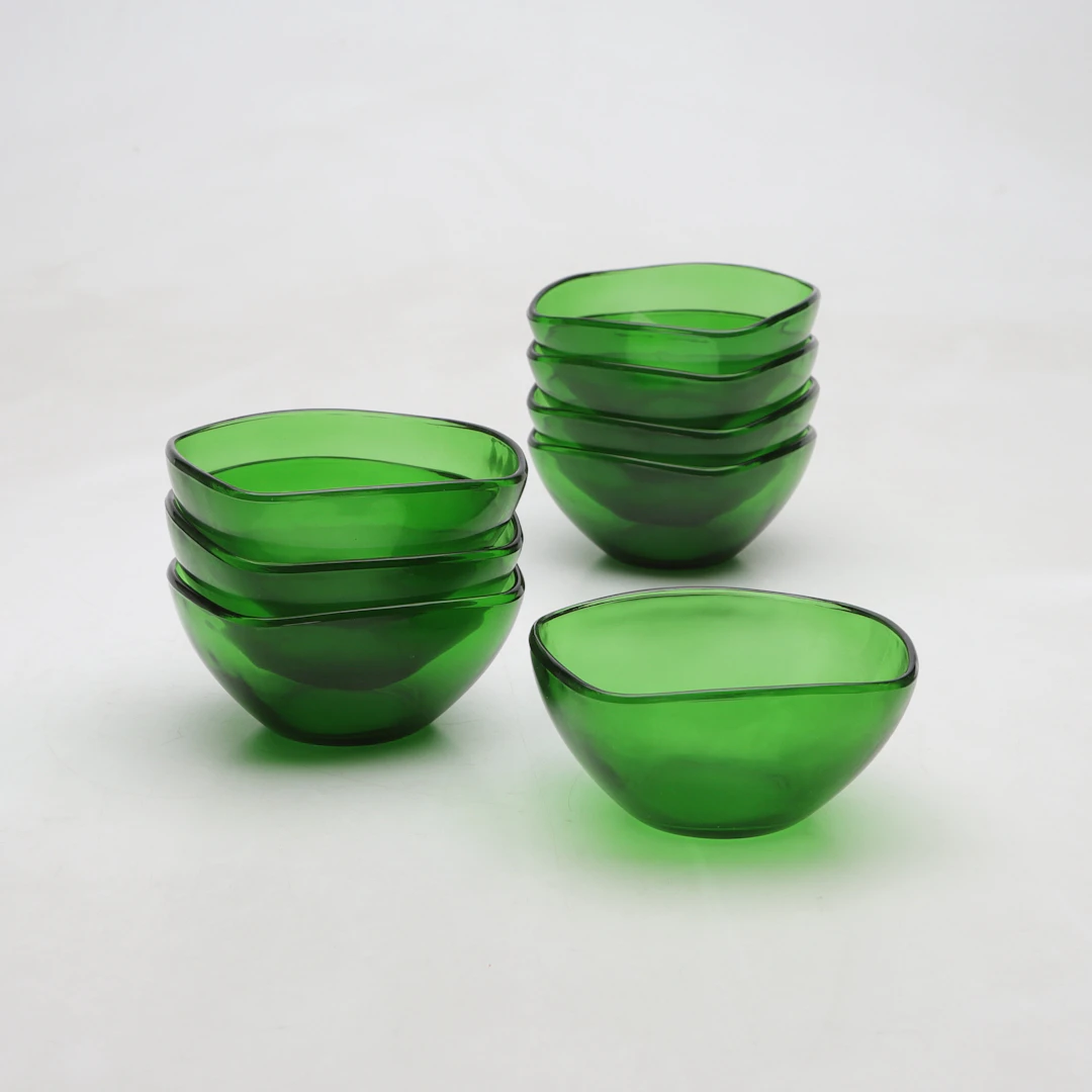 SKÅLAR, 8 st ,glas, Vereco, Frankrike, 1960/70-tal.