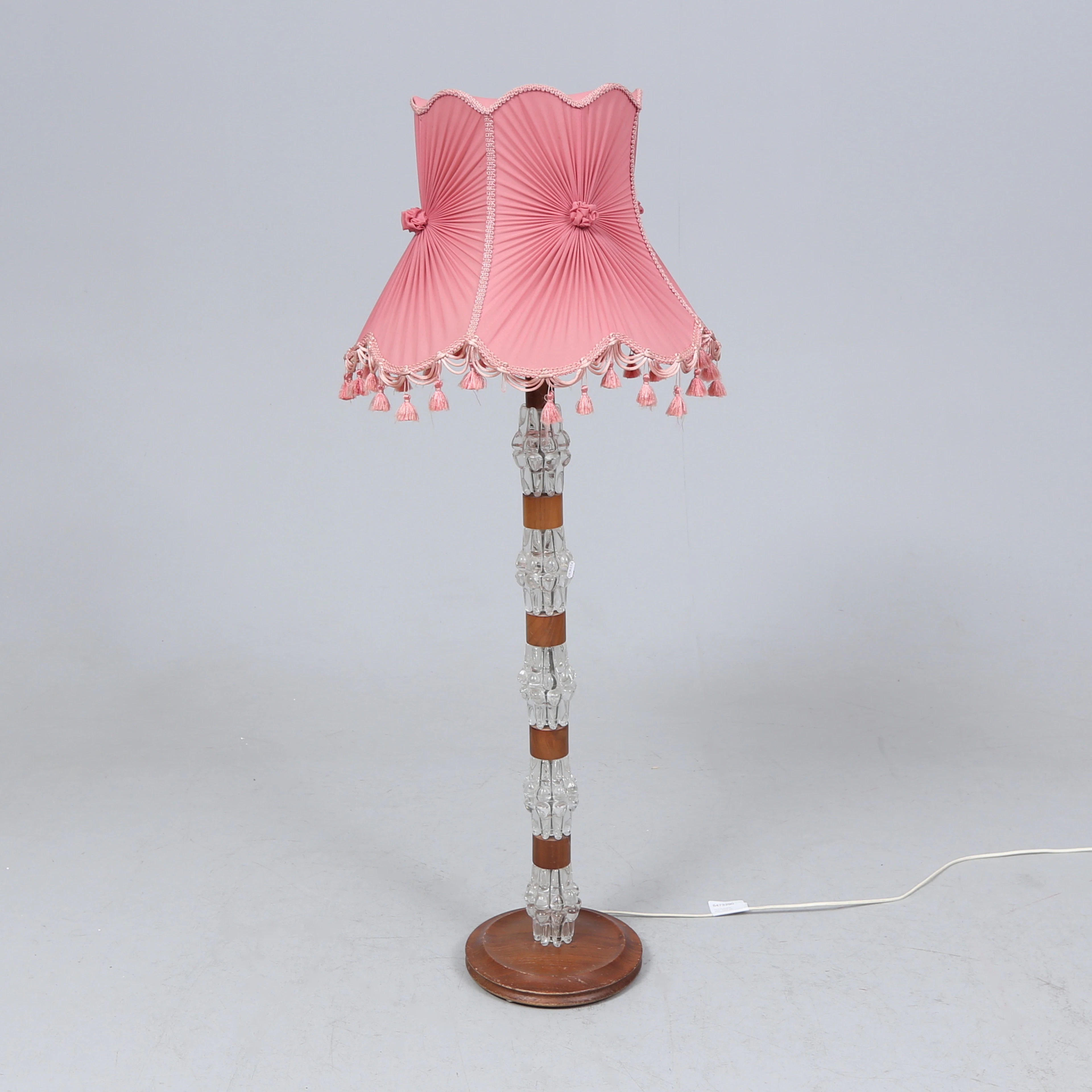 GOLVLAMPA, glas, 1900-tal.