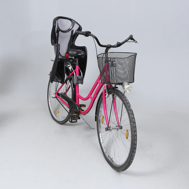 CYCKEL, Dacke Classic 3, rosa, med nyckel.