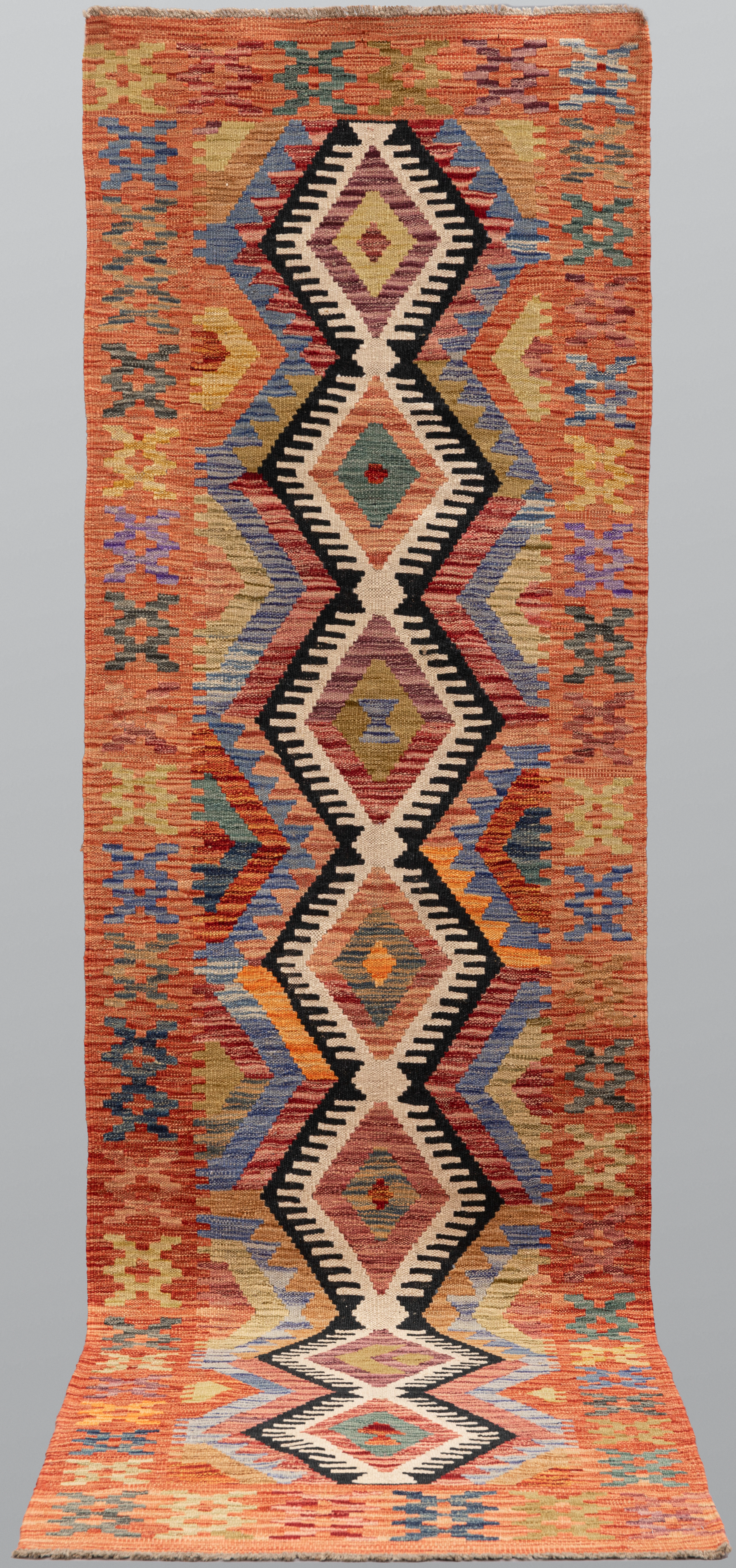 ORIENTMATTA. Kelim klassisk design, gallerimodell, 285 x 83 cm.