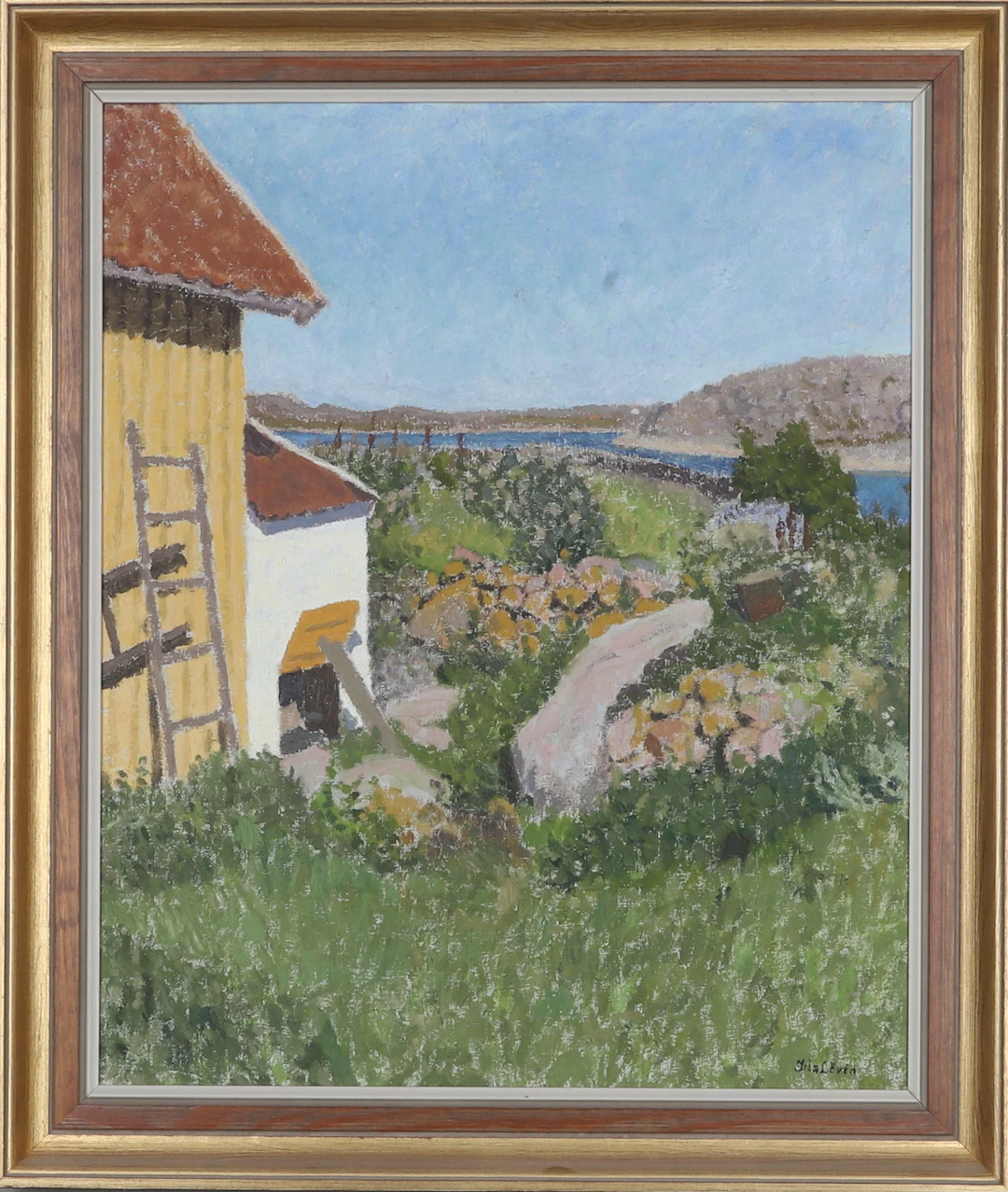 IRIS LÖVIN. olja på duk, signerad.