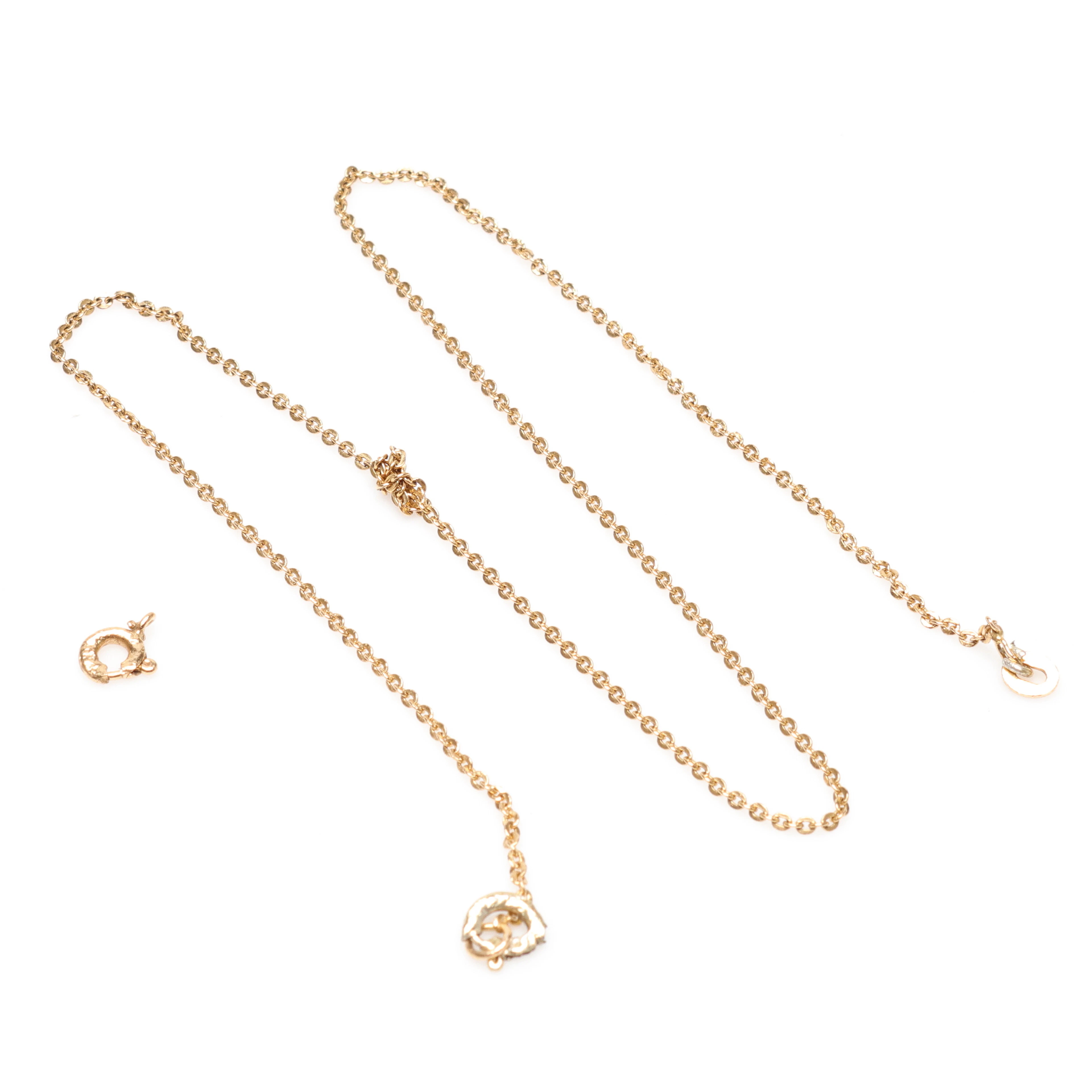 Defekt HALSBAND, 18K, Guld, vikt cirka 3 gram.
