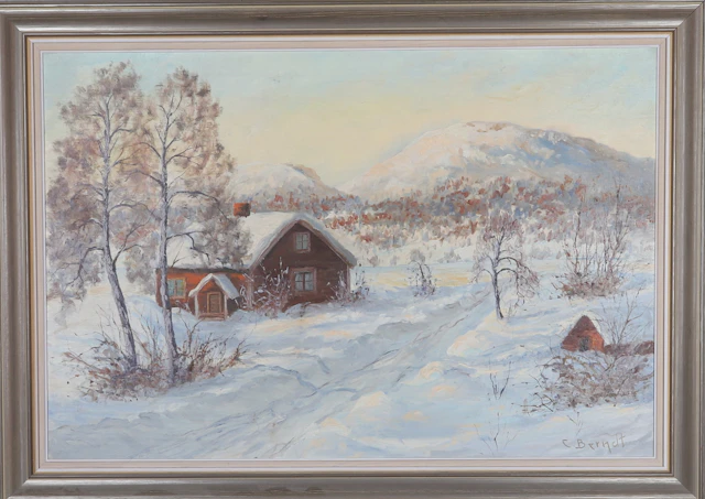 CARL BERNDT. olja på duk, signerad.