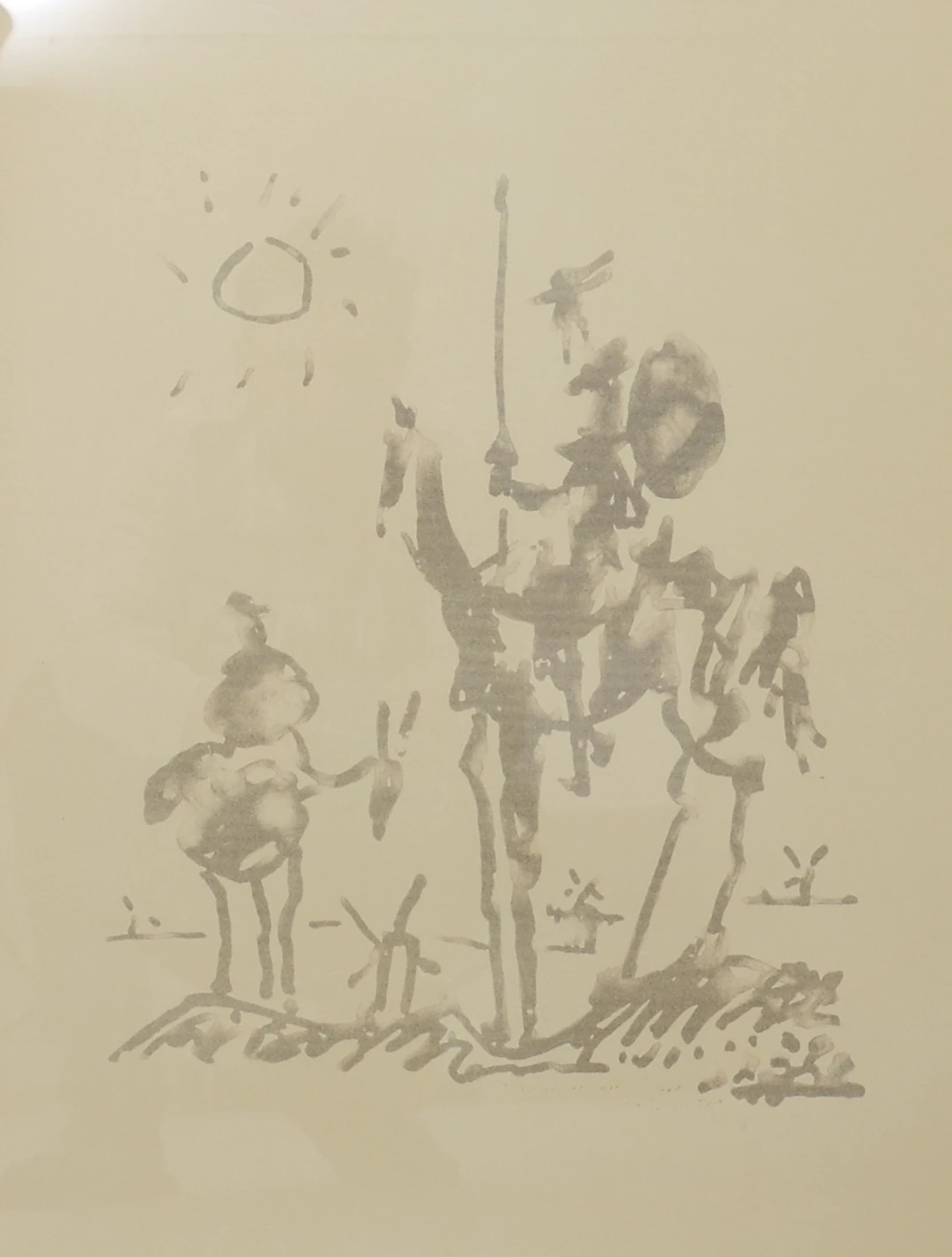 PABLO PICASSO. EFTER. Trick, "Don quichote".
