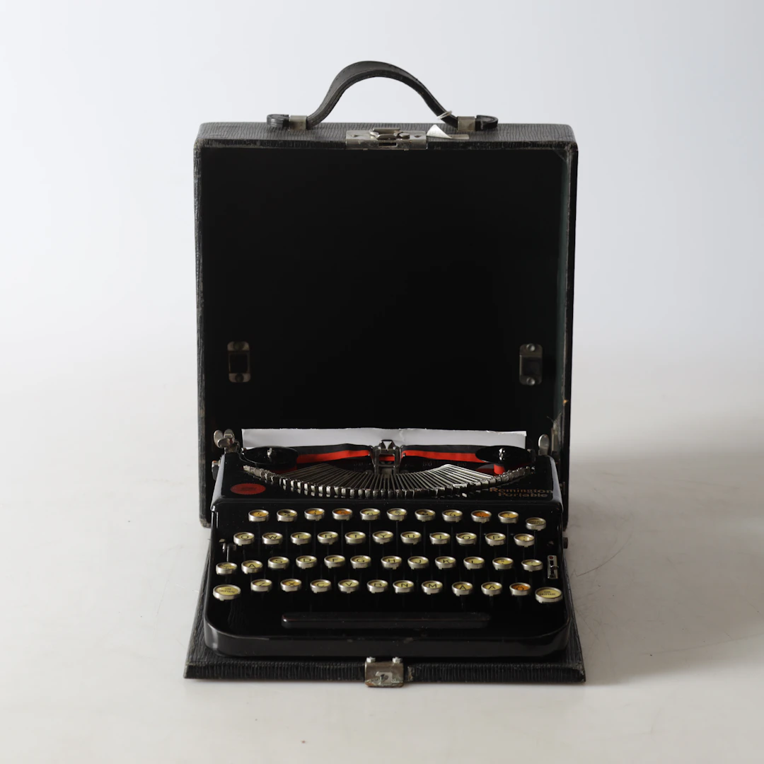 RESESKRIVMASKIN, Remington Portable, 1900-talets början.