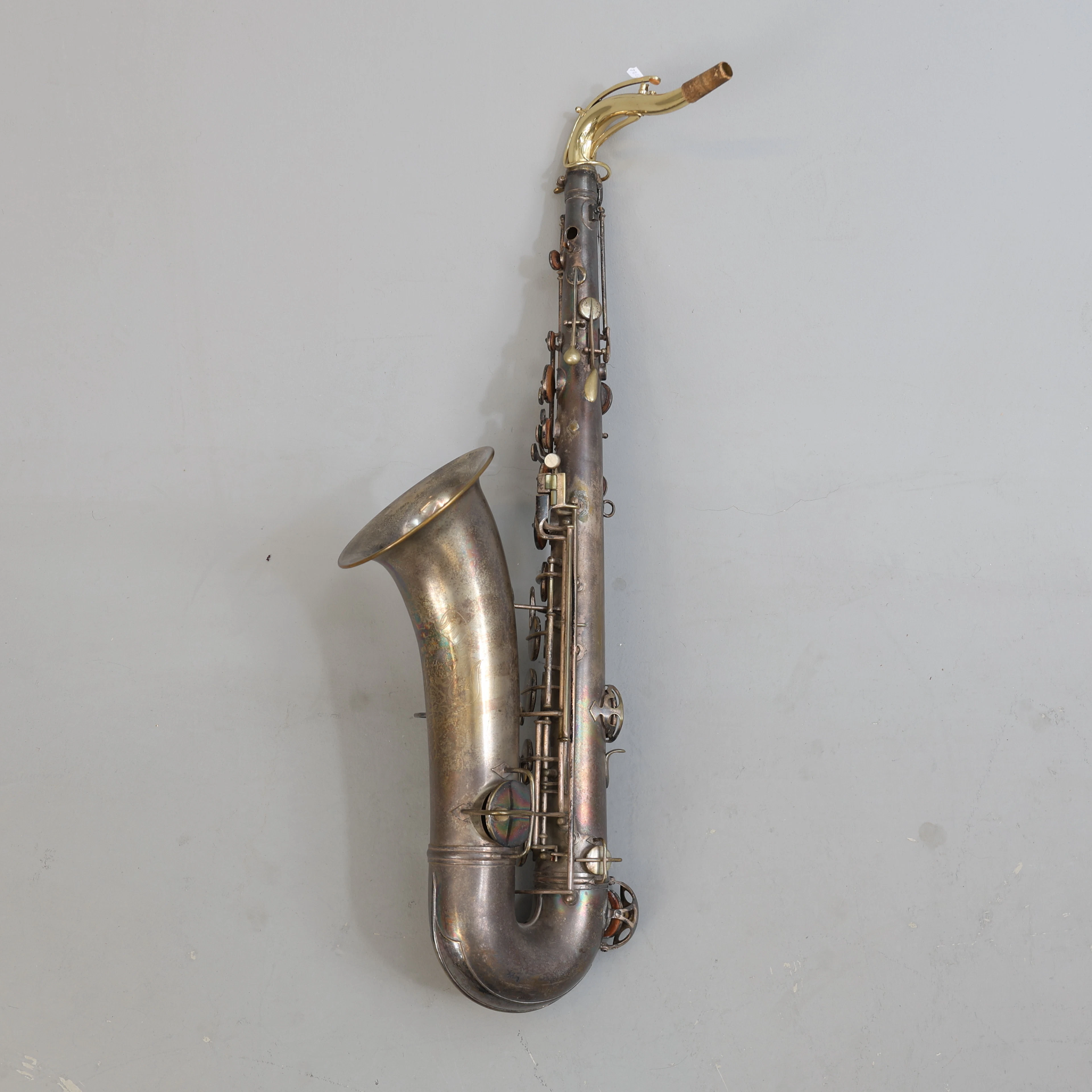 SAXOFON, vitmetall och mässing Wurlitzer American, USA.