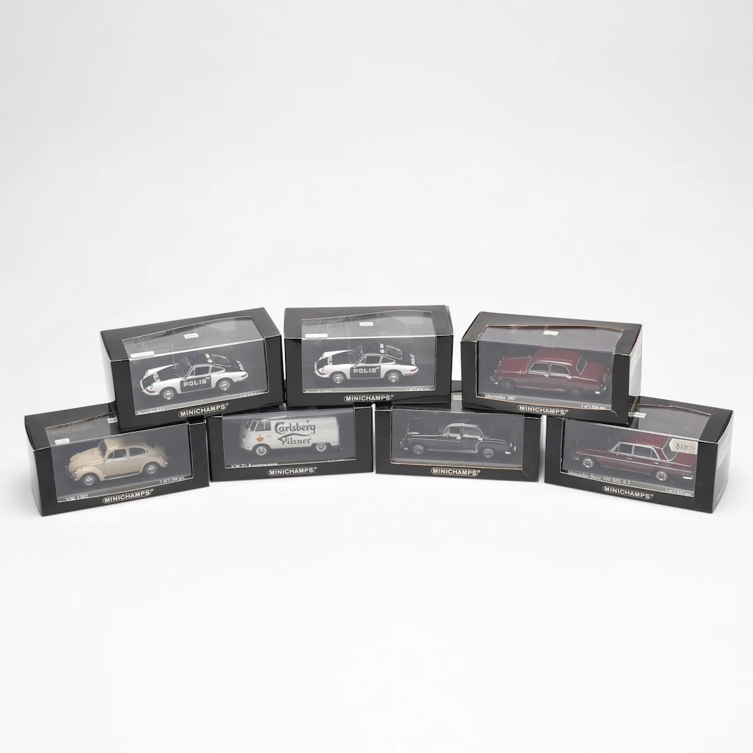 MODELLBILAR, 7 st, Minichamps, Paul´s Model art.