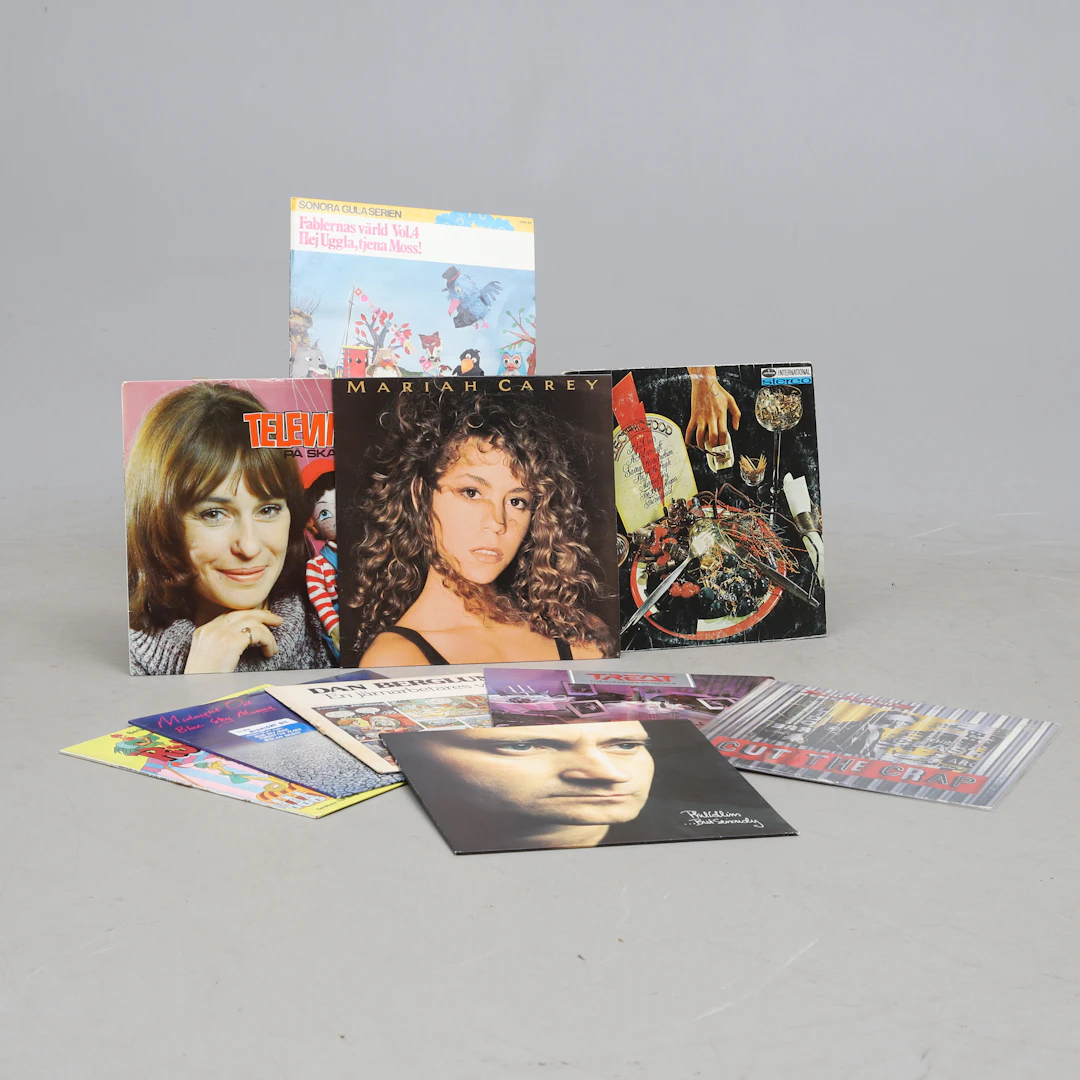 VINYLSKIVOR, LP, parti, blandade artister, bla Phil Collins, The Clash