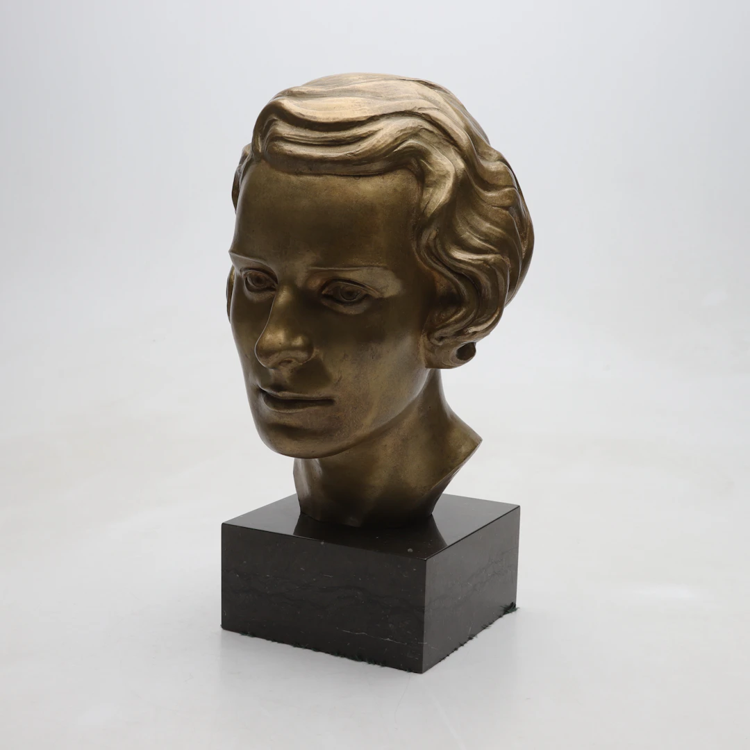 LENNART KIHLBERG. skulptur, brons, Herman Bergman Konstgjuteri, daterad 1933.