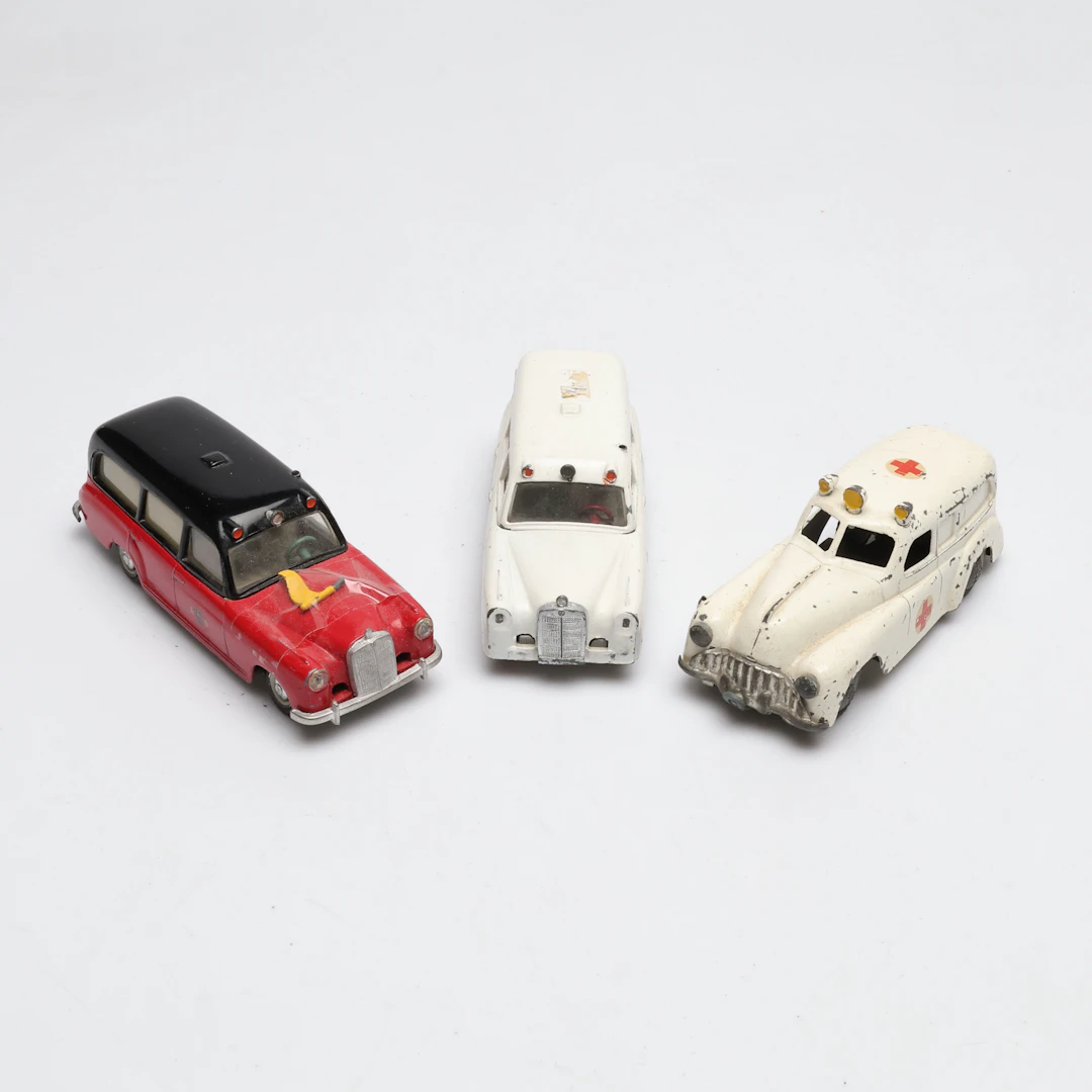 MODELLBILAR, räddningsfordon, 3 st, Tekno Danmark.