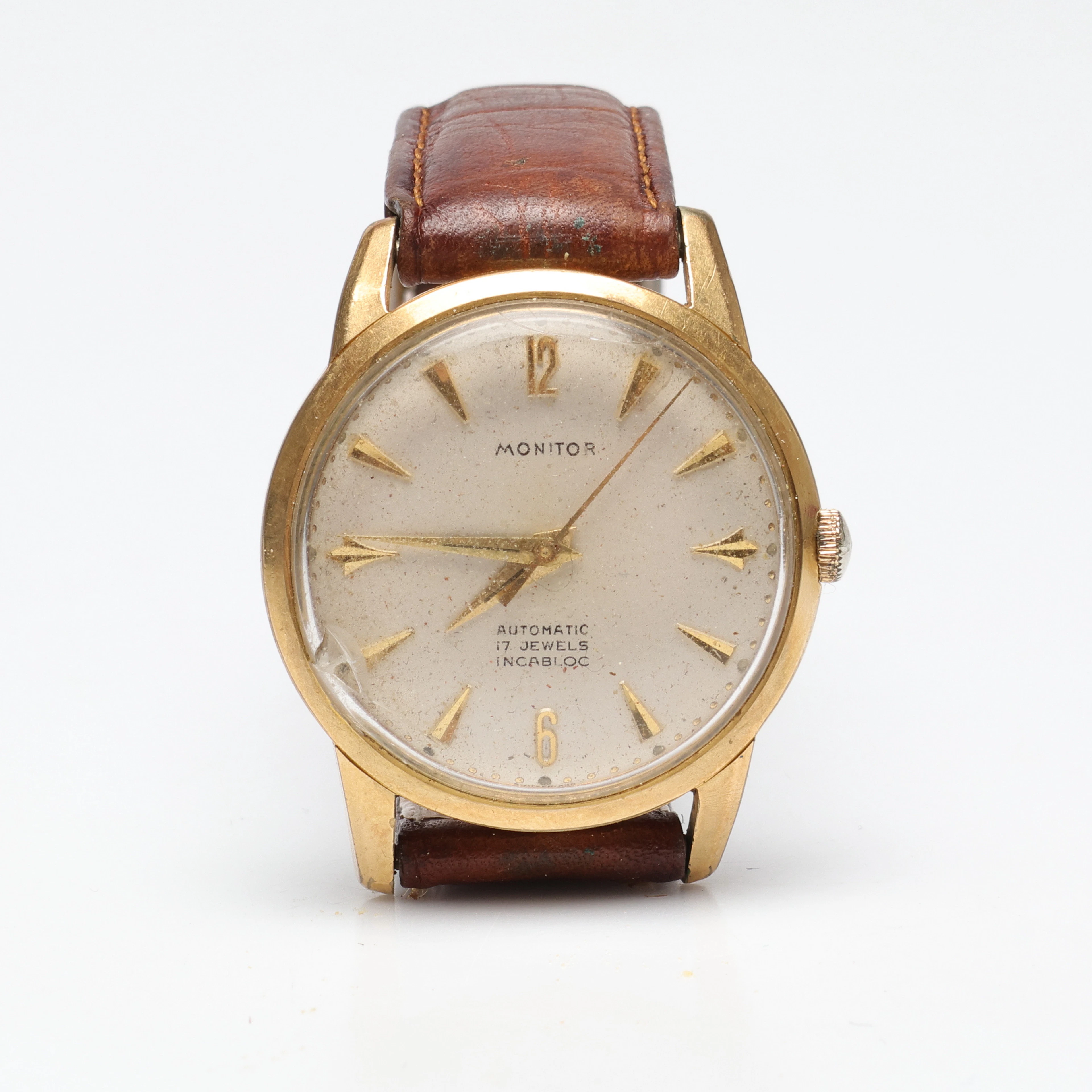 ARMBANDSUR, stål, ca 33mm, automatisk, Monitor.