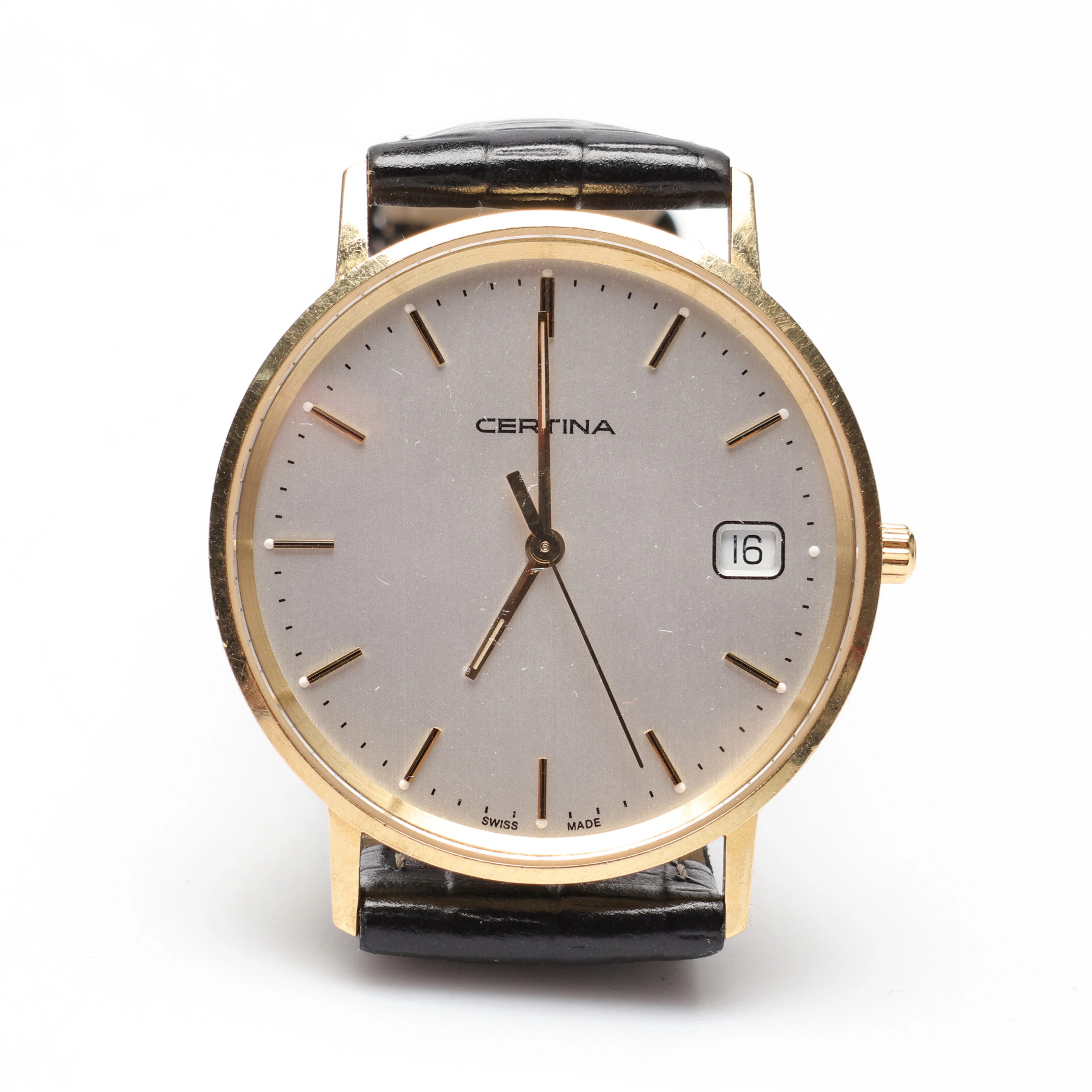 CERTINA, Armbandsur, 18k, Guld, EOL 158.9289.68, Quartz, med läderarmband