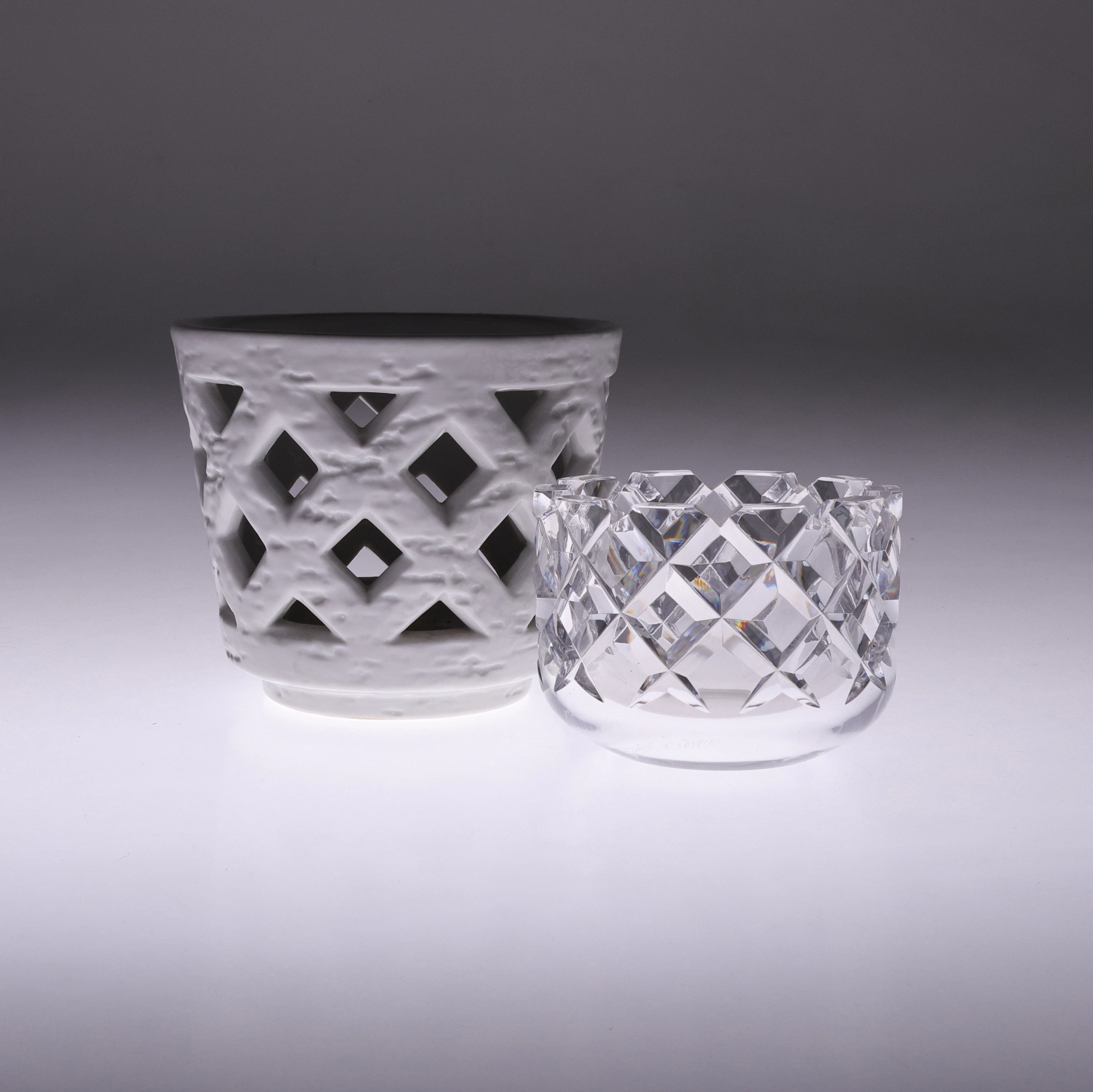SKÅL, glas, Gunnar Cyrén, Sofiero samt YTTERFODER, chamotte, Gunnar
