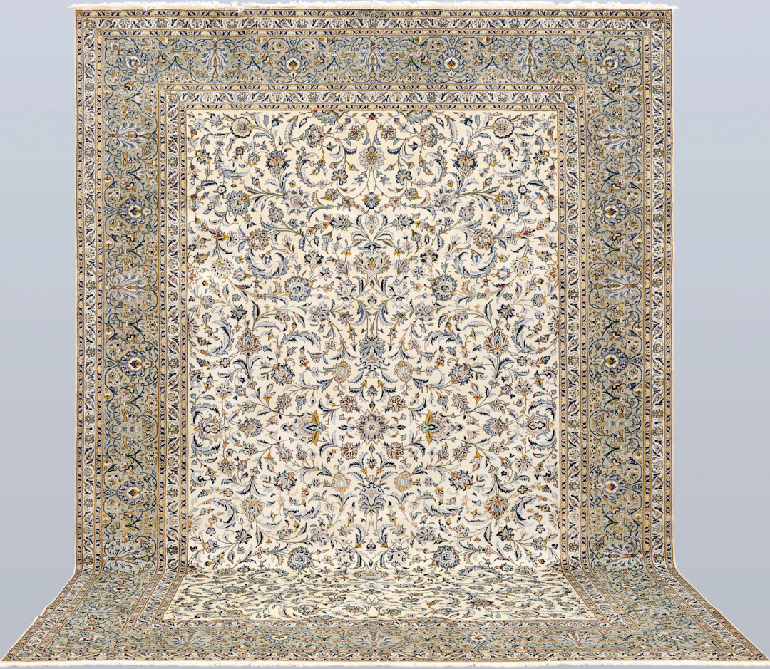 ORIENTMATTA. Ljus Keshan, 390 x 282 cm.