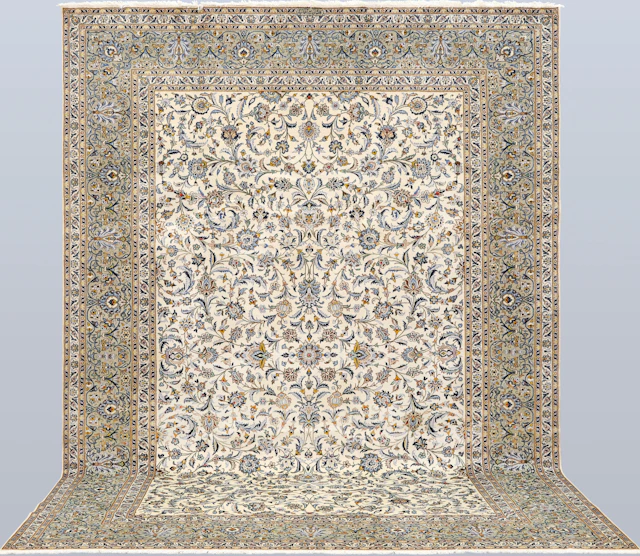 ORIENTMATTA. Ljus Keshan, 390 x 282 cm.