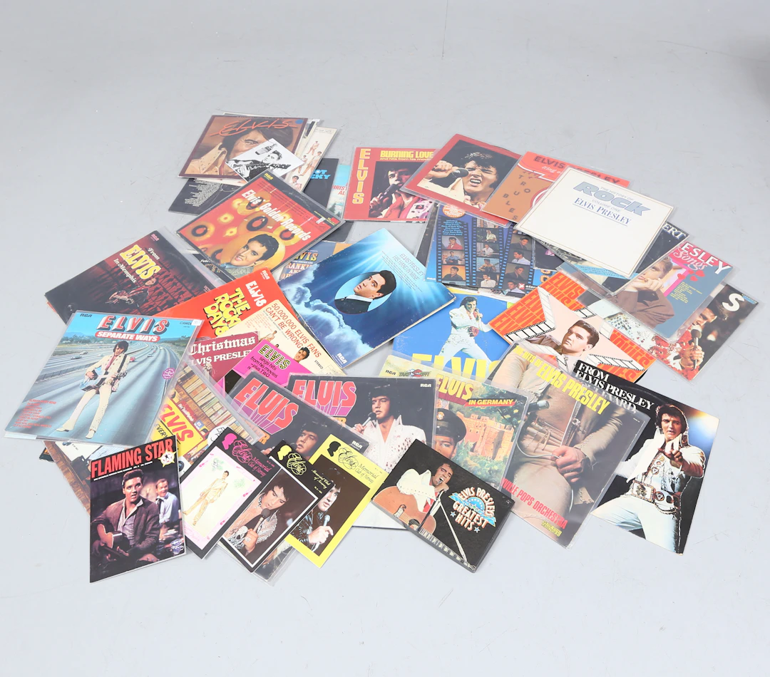 VINYLSKIVOR, ca 47 stycken, Elvis Presley.