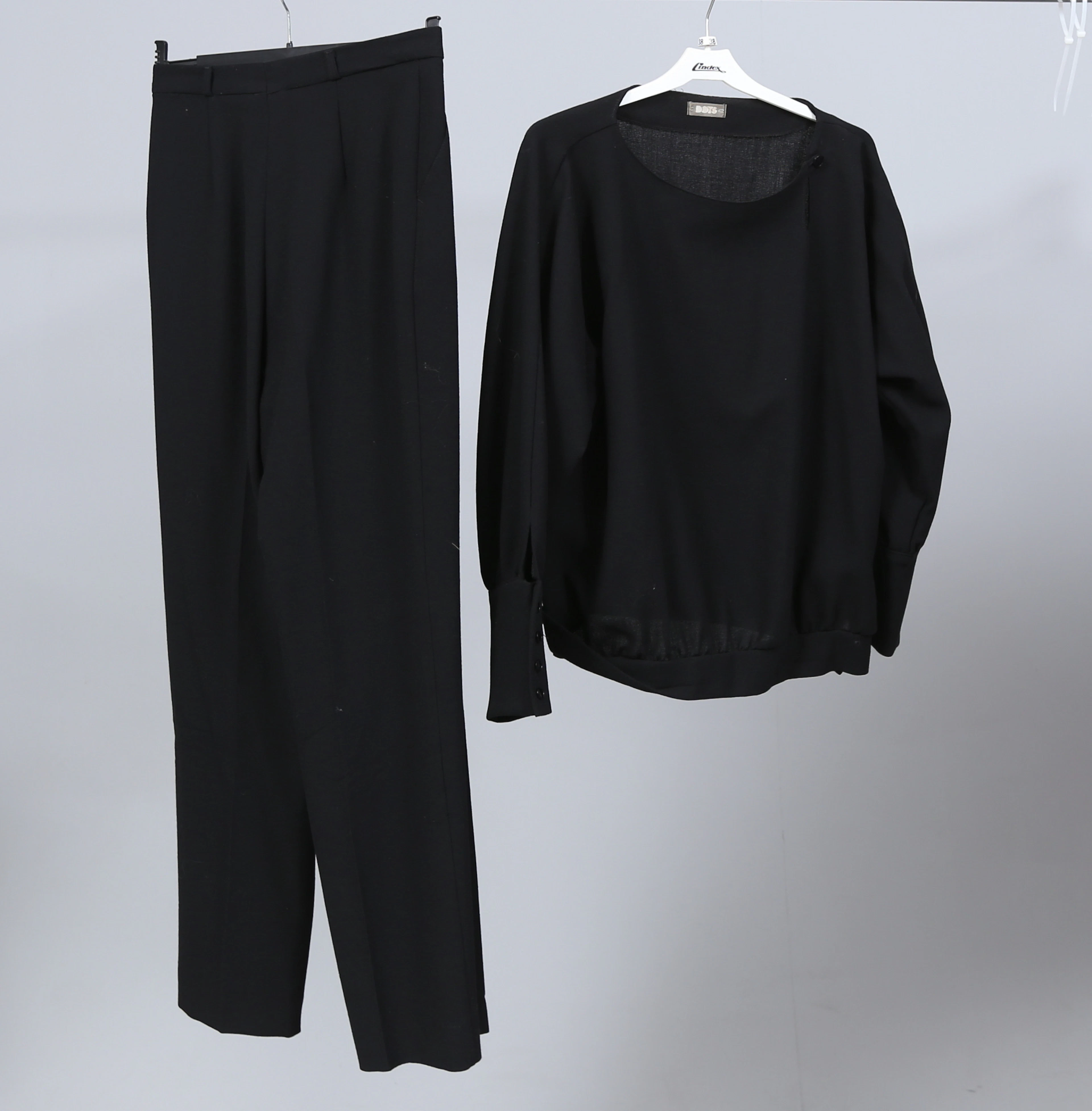 SET, 2 delar, dam, ylle, vintage, Dots.