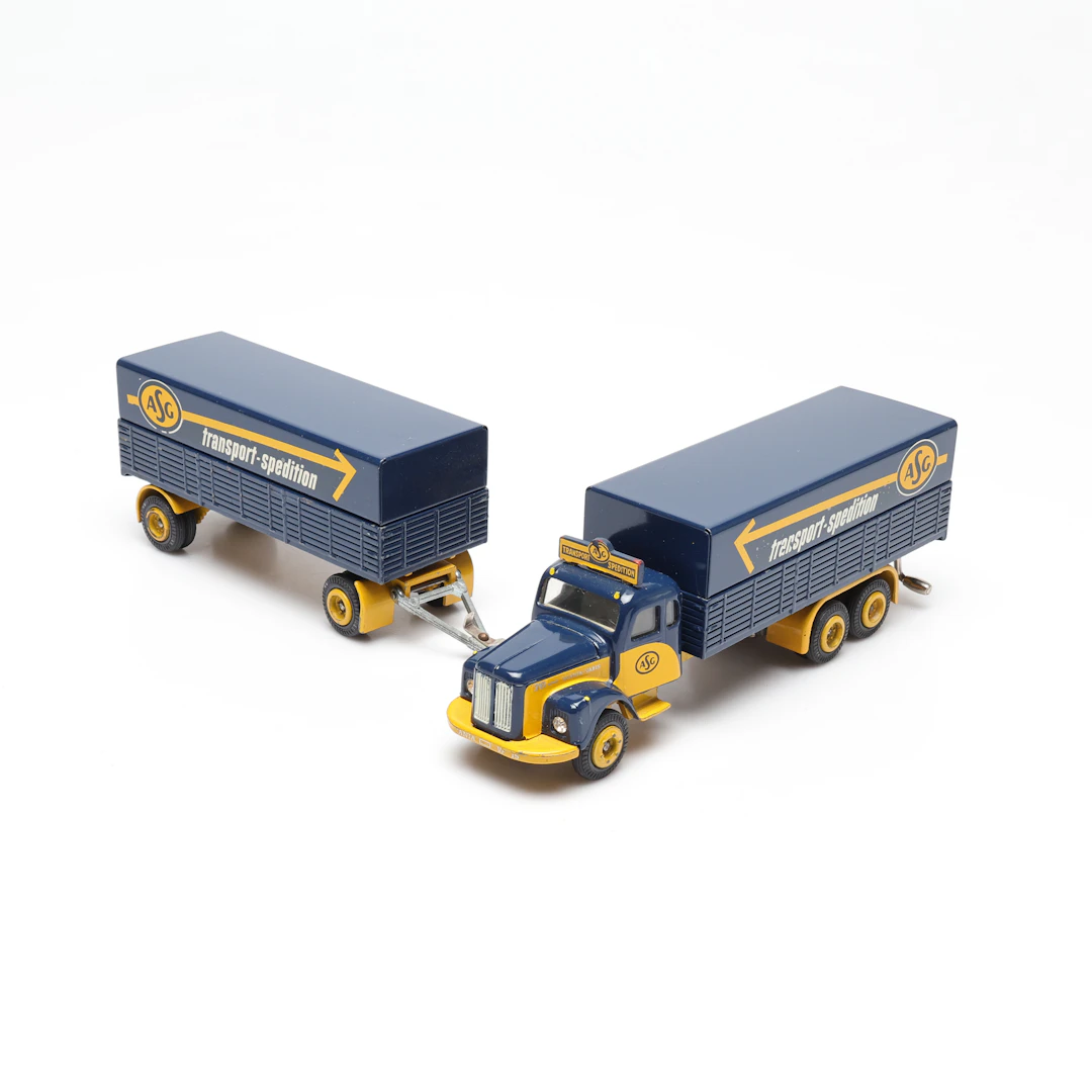LEKSAKSBIL, Tekno, Scania-Vabis, ASG, 451, samt släp 452.