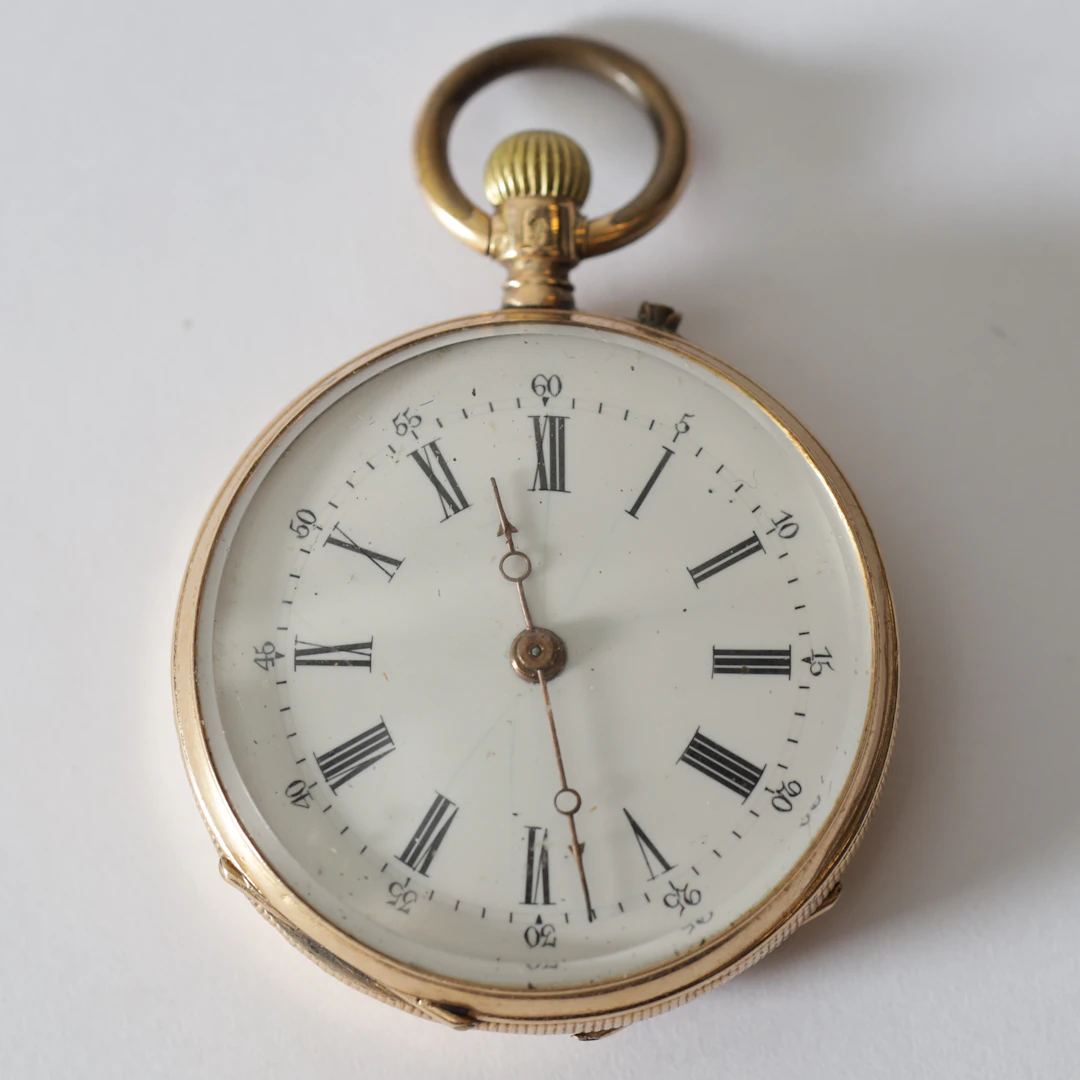 FICKUR, s.k. "Mormorsur", 14K guld, 1900-talets början. Totalvikt ca 26,7 gram.