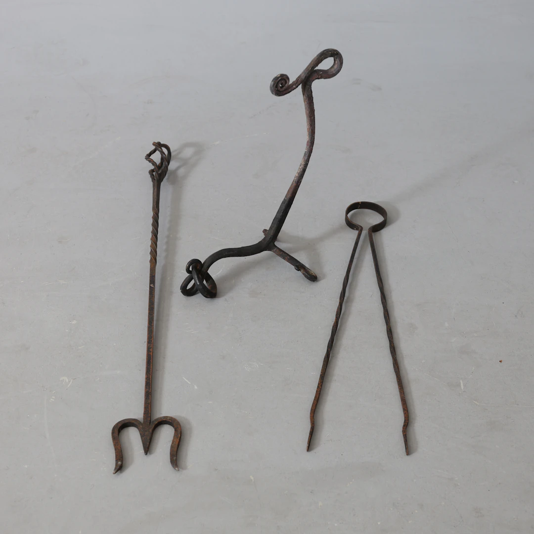 BRASSET, 3 delar, smide, 1900-tal.