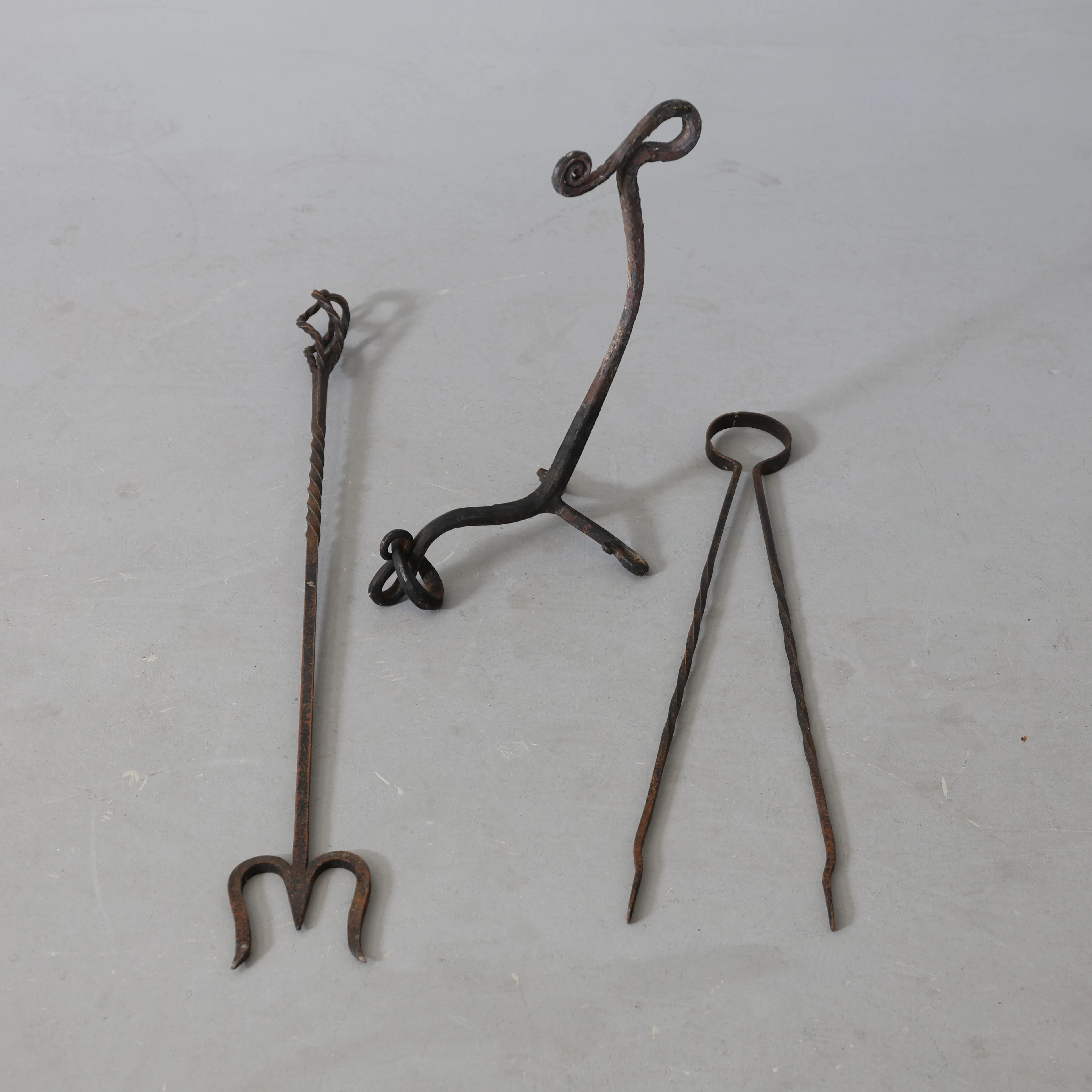 BRASSET, 3 delar, smide, 1900-tal.