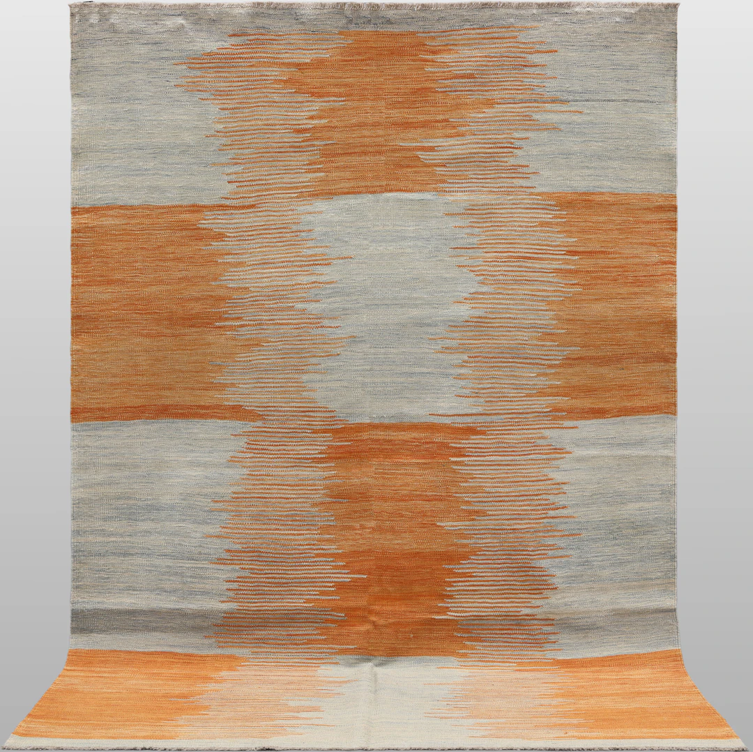 ORIENTMATTA. Kelim modern design, 247 x 161 cm.