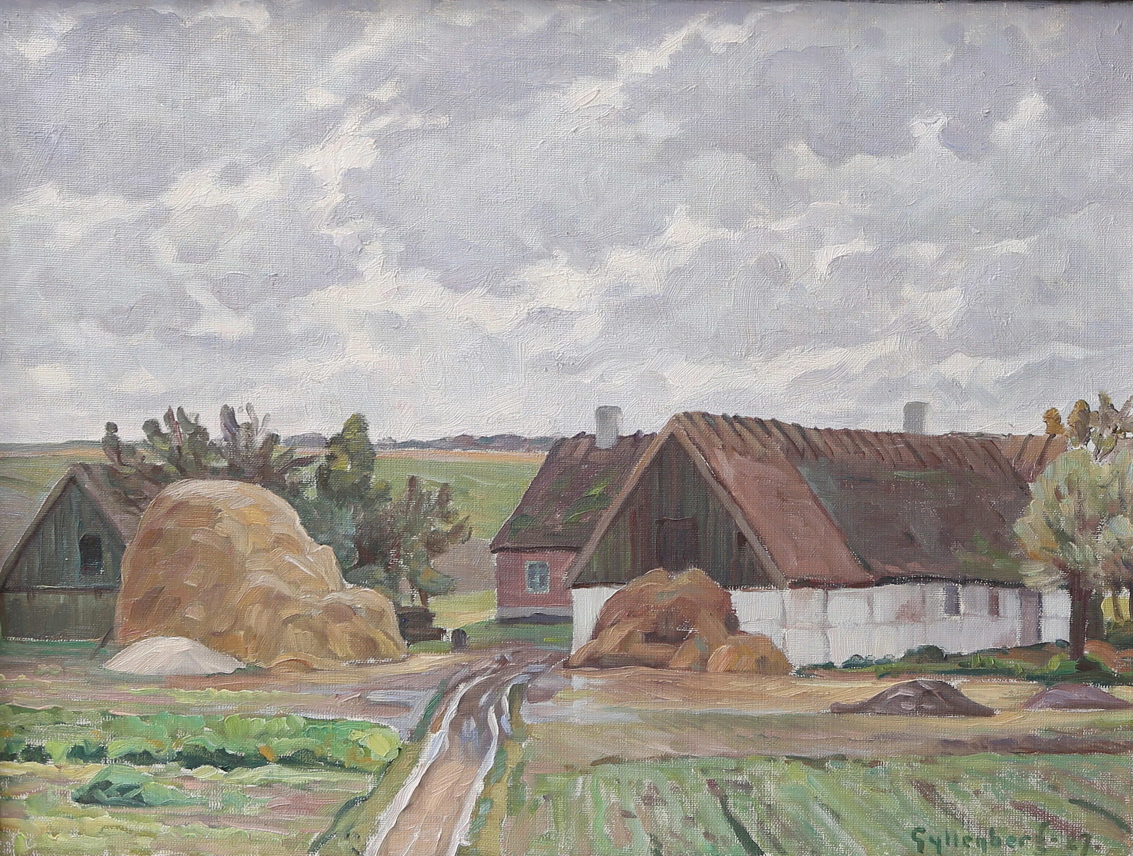 OSSIAN GYLLENBERG. olja på duk, signerad och daterad 27.