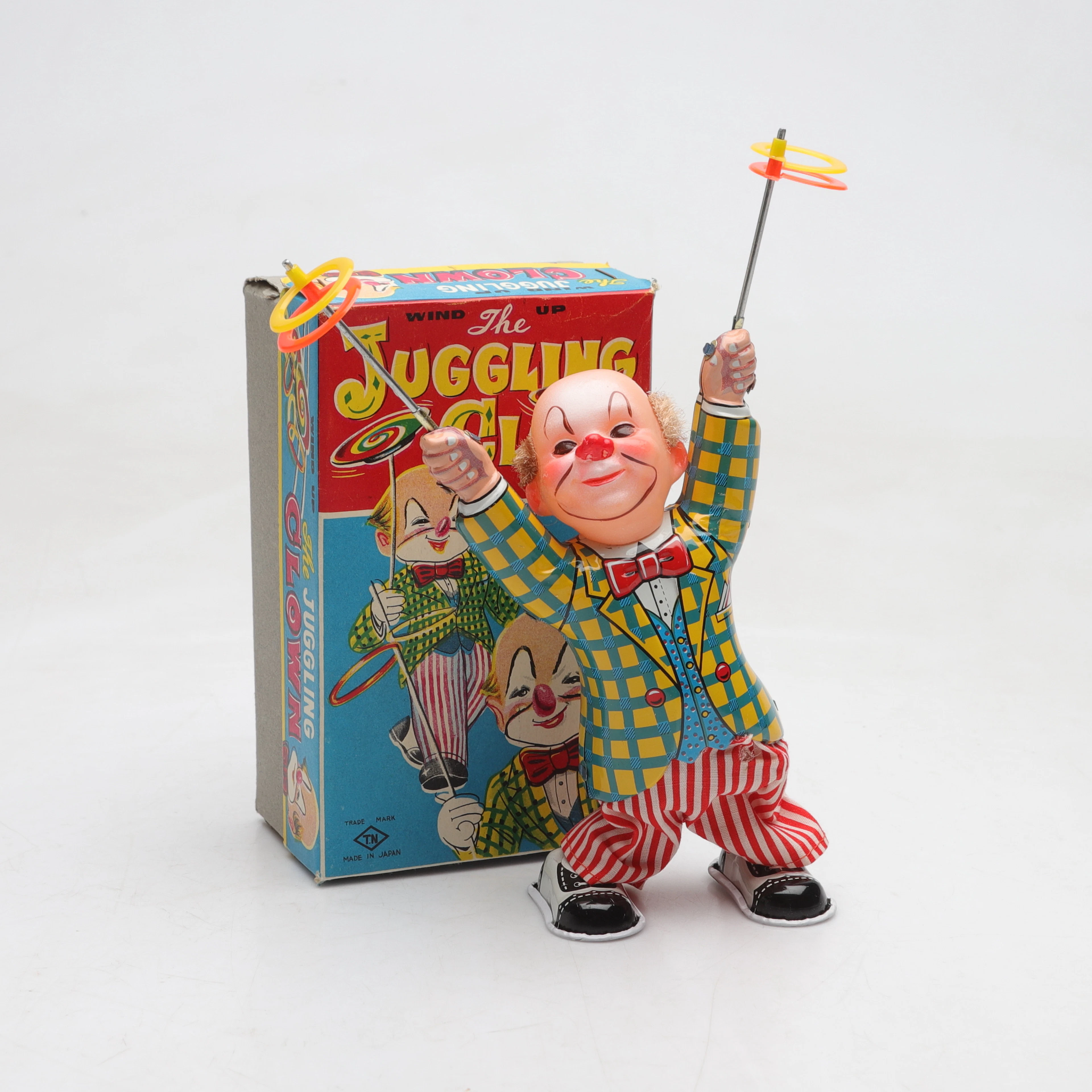 LEKSAK, litograferad plåt och plast, " The juggling clown", Nomura