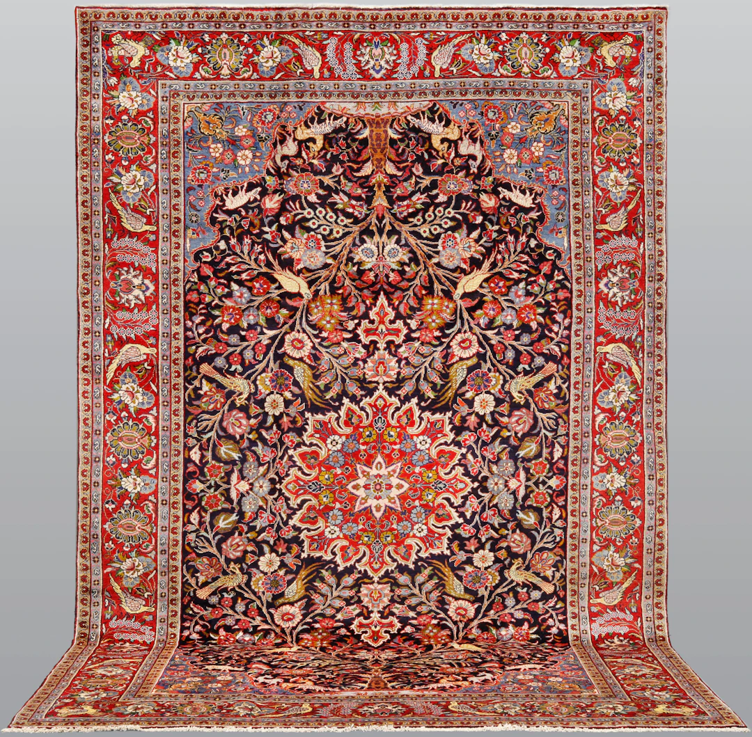 ORIENTMATTA. Figural Shahreza, 370 x 234 cm.