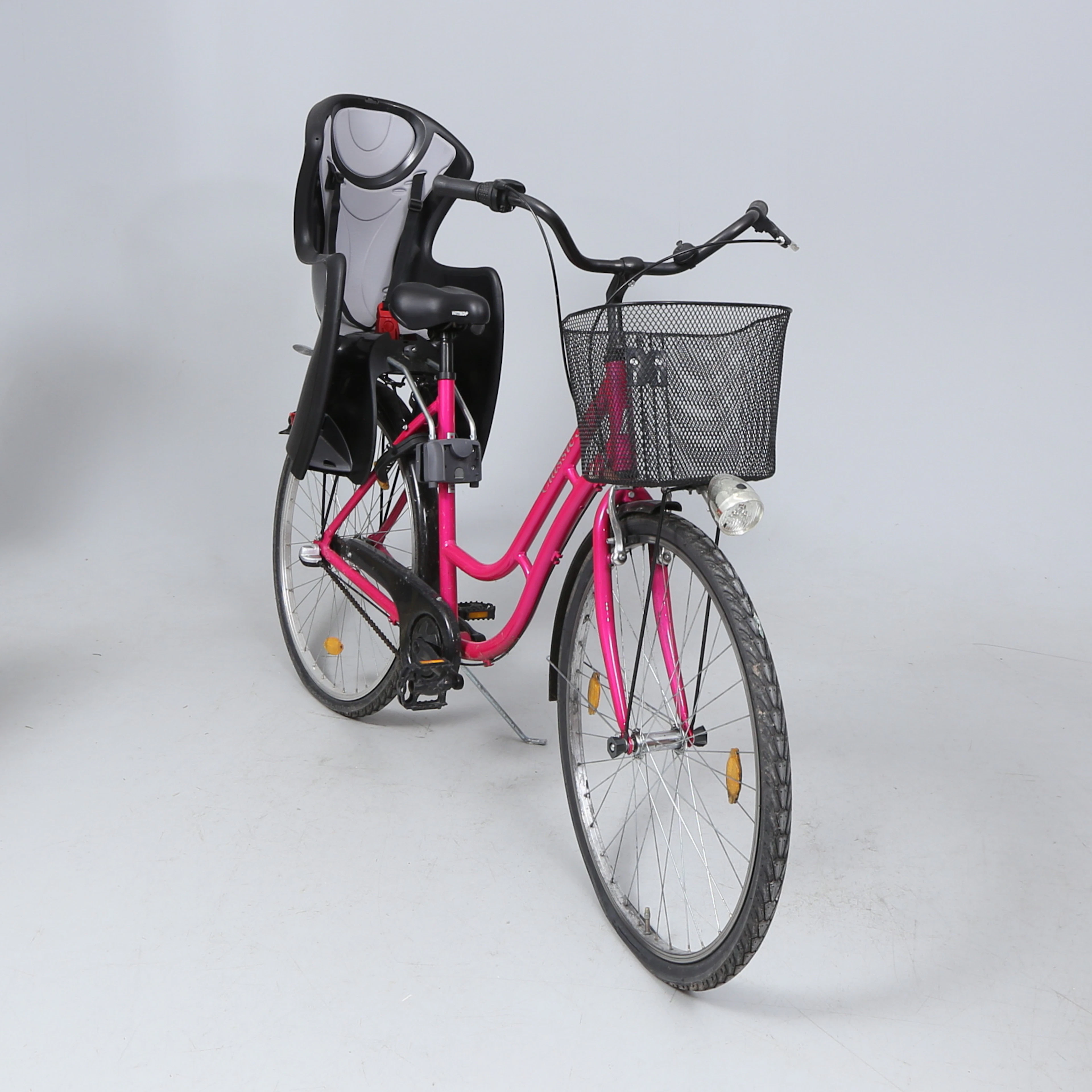 CYCKEL, Dacke Classic 3, rosa, med nyckel.