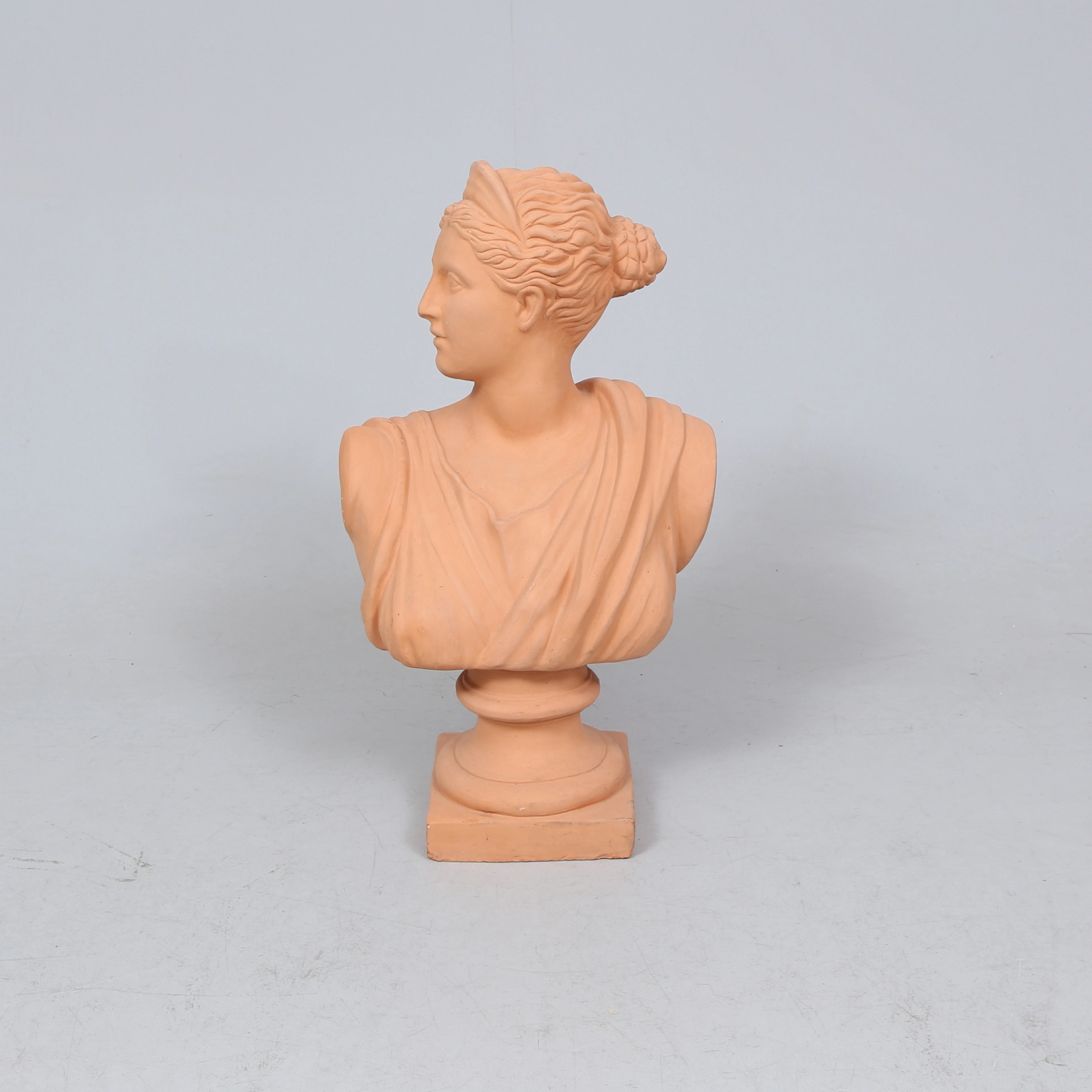 SKULPTUR, terrakotta, byst, Diana.
