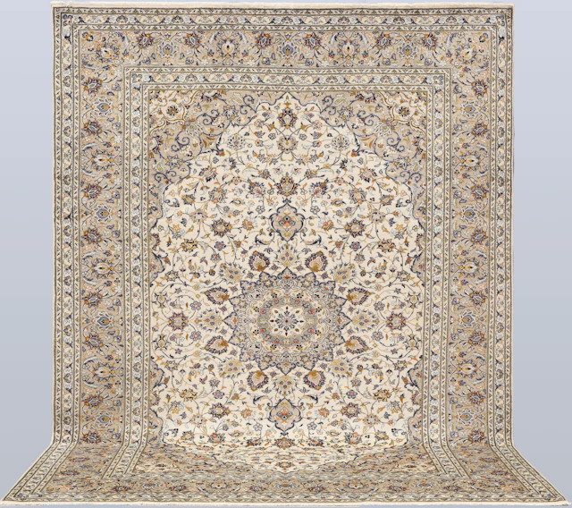ORIENTMATTA. Ljus Keshan, 333 x 202 cm.