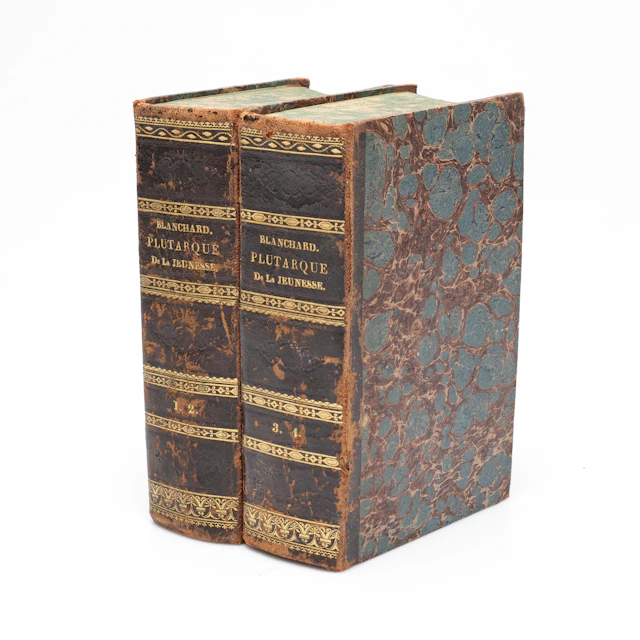 BÖCKER, 2 st, Pierre Blanchard, Le Plutarque de la jeunesse, 1822.