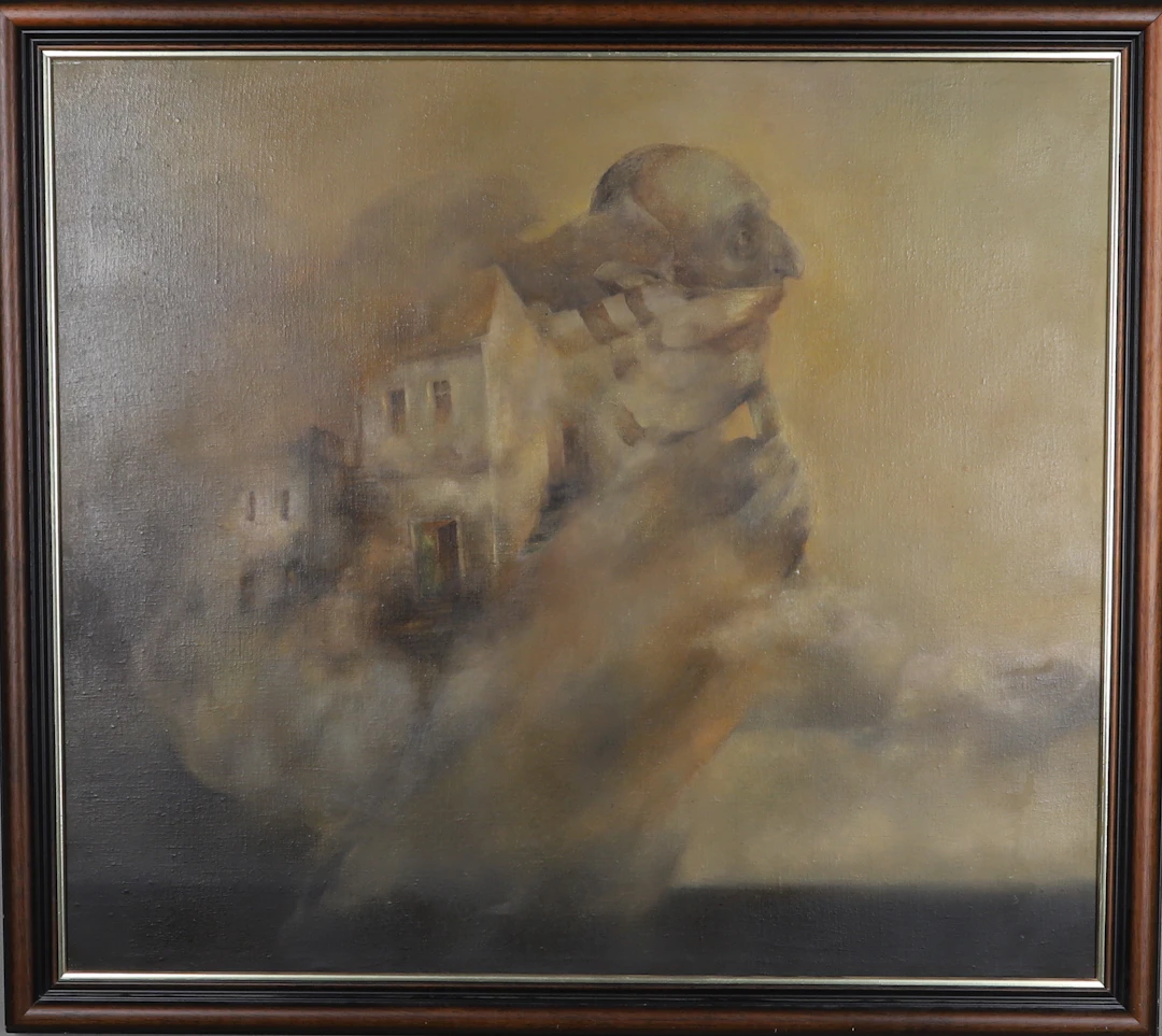 BARBARA BANDURKA. ( Polen 1948-2022), Olja på duk, figuralt motiv