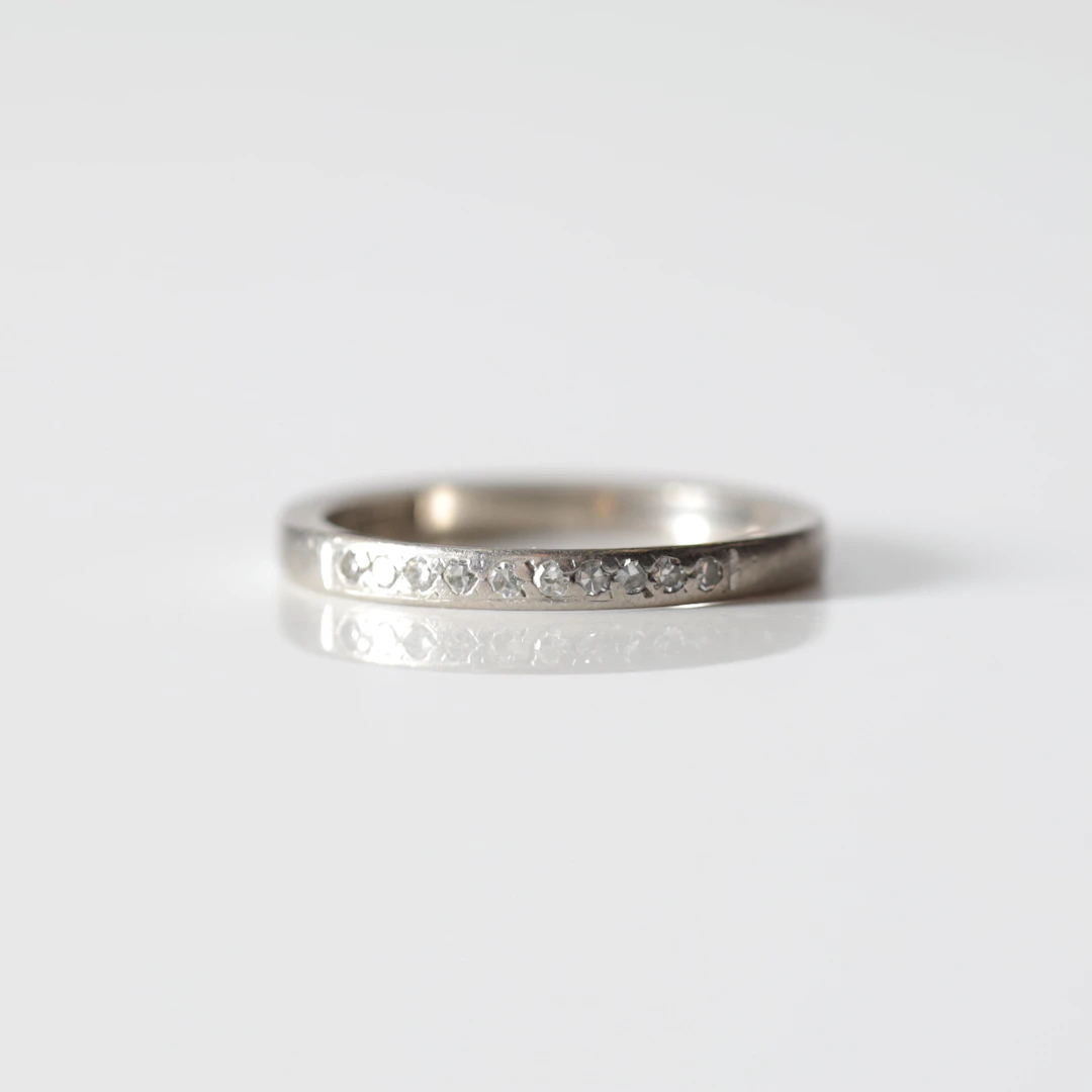 ALLIANSRING, 18K vitguld, K.G. Markströms Guldsmeds. A.B., Uppsala
