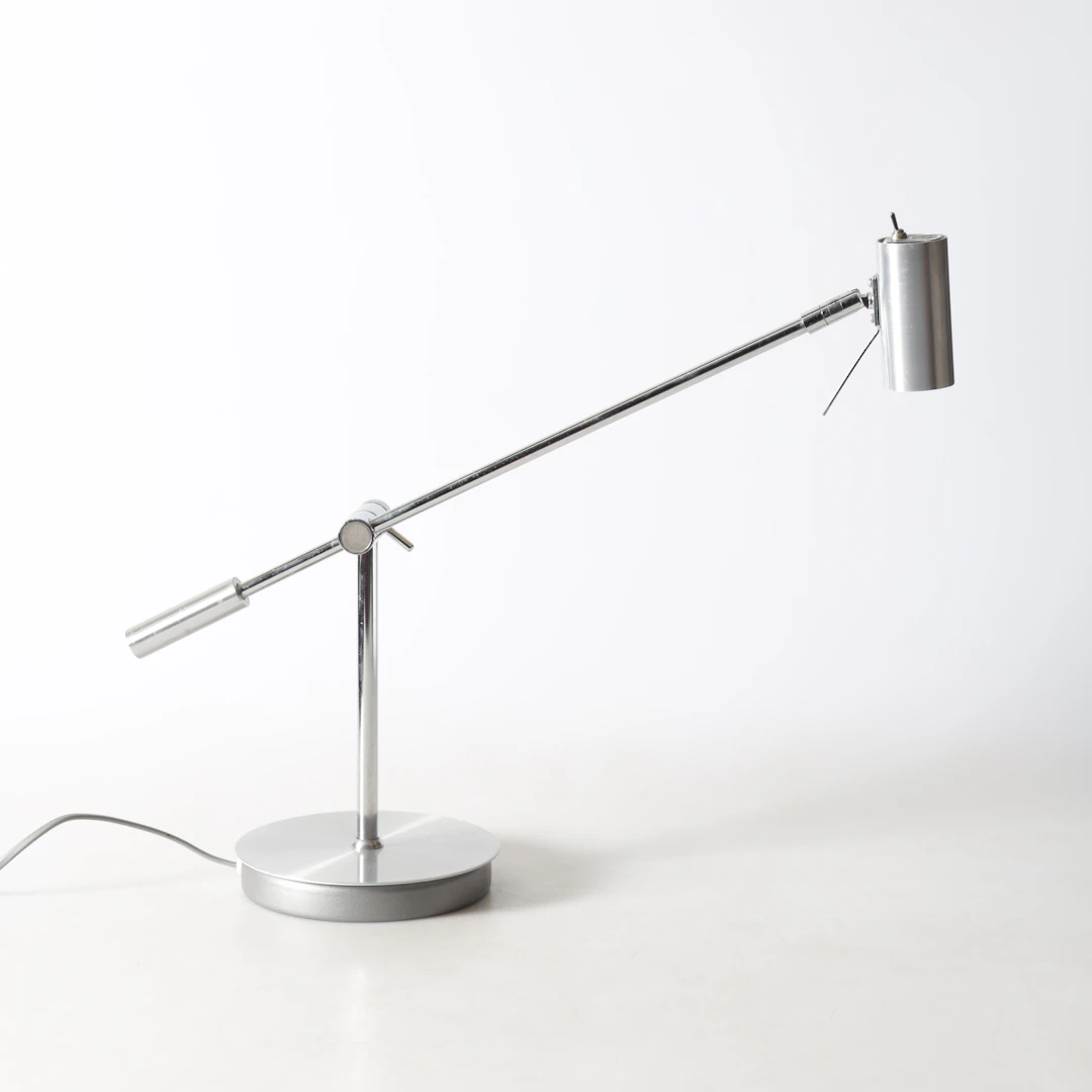 BORDSLAMPA, vitmetall, Belid.