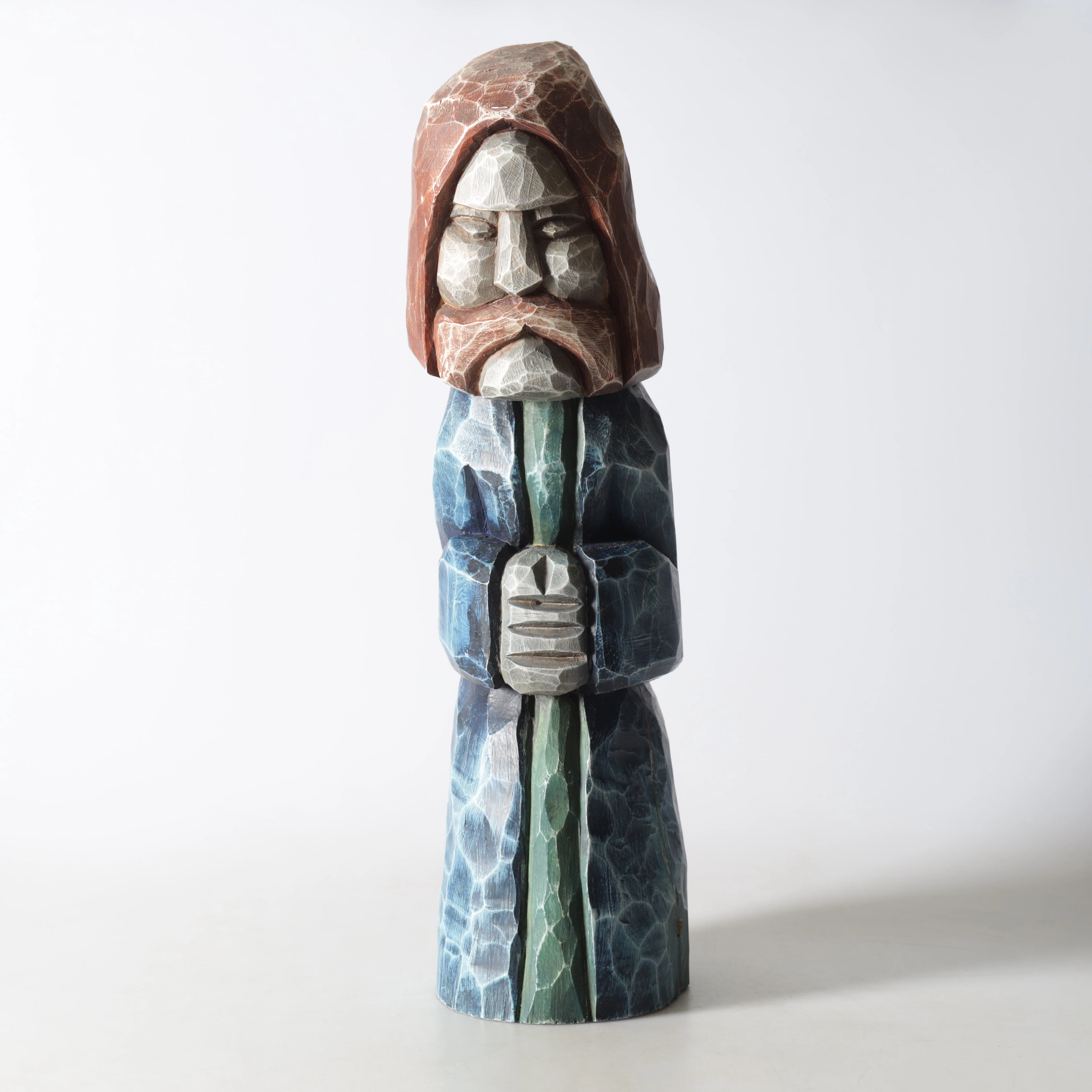 SKULPTUR, snidat trä, 1900-tal.