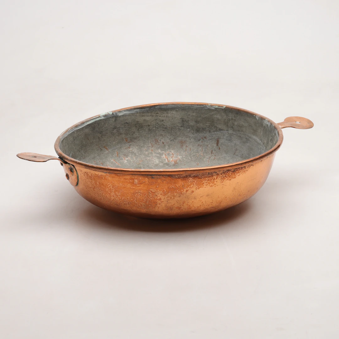 PANNA/SKÅL, koppar, 1800-tal.
