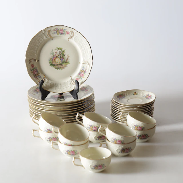 MOCKASERVIS, 34 delar, "Sanssouci", Rosenthal.