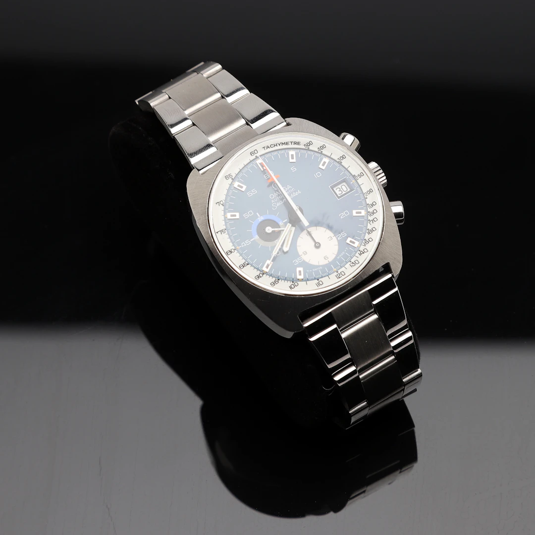 ARMBANDSUR, Omega, Automatic Seamaster, kronograf, stål, 1970-tal.