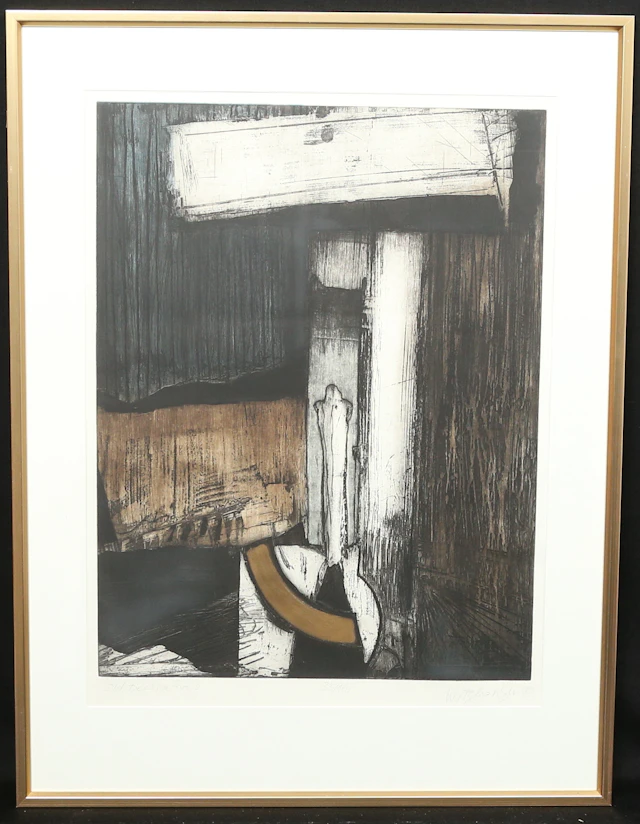 WOJCIECH PAKOWSKY. "Old Decorations" Djuptryck, signerad, daterad