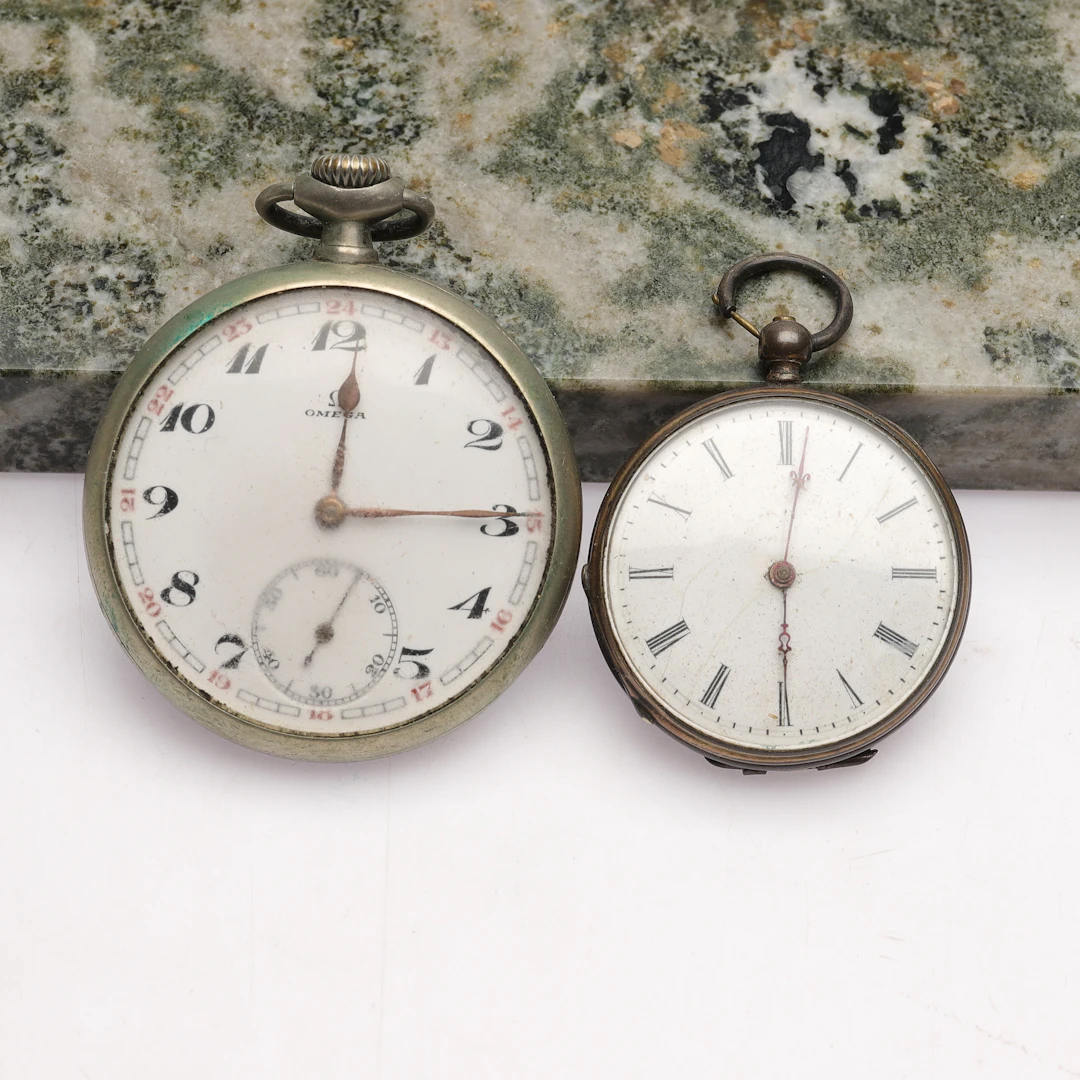 FICKUR, 2 st, silver/stål, b.la. Omega.